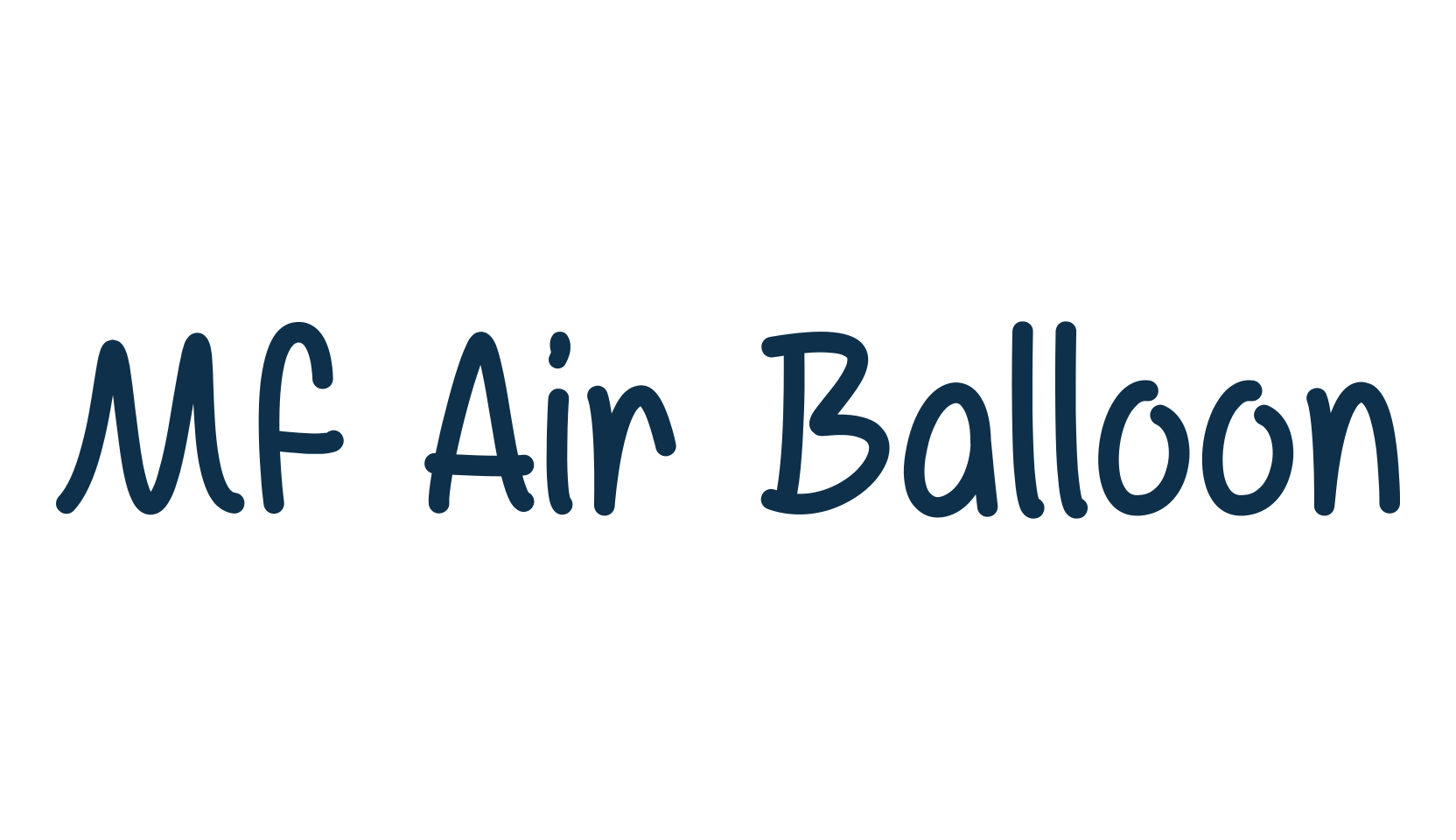 Mf Air Balloon, script handwritten fancy decorative calligraphy font preview