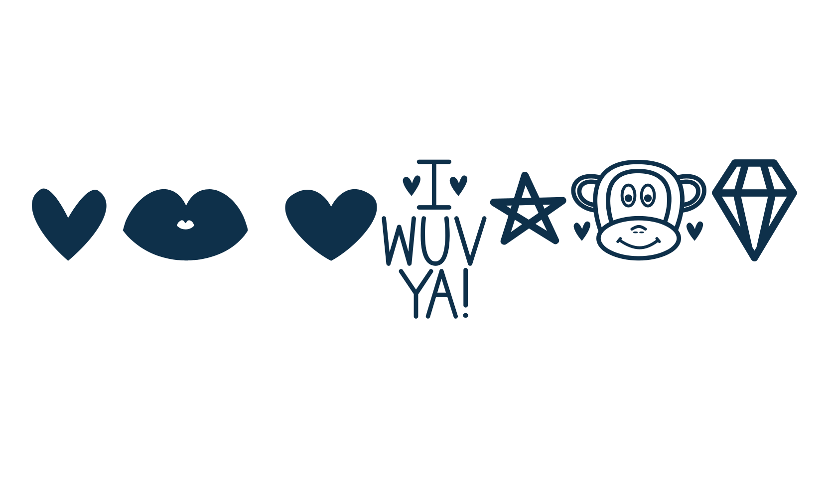 MF Dings 2, fancy decorative font preview