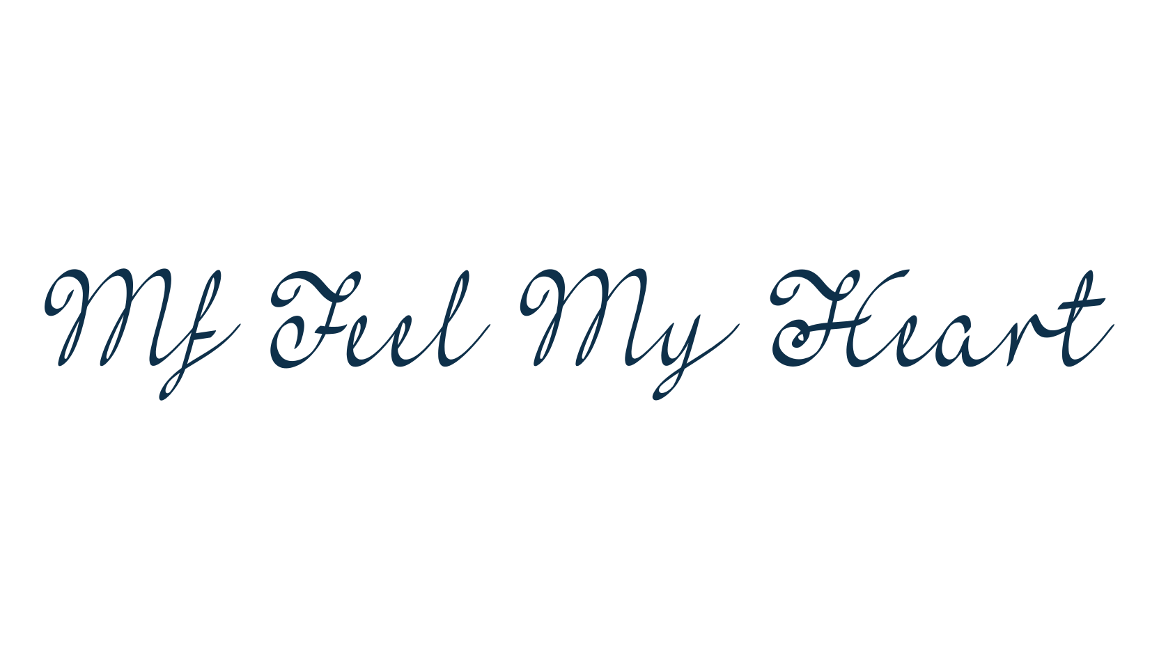 Mf Feel My Heart, script calligraphy fancy decorative font preview