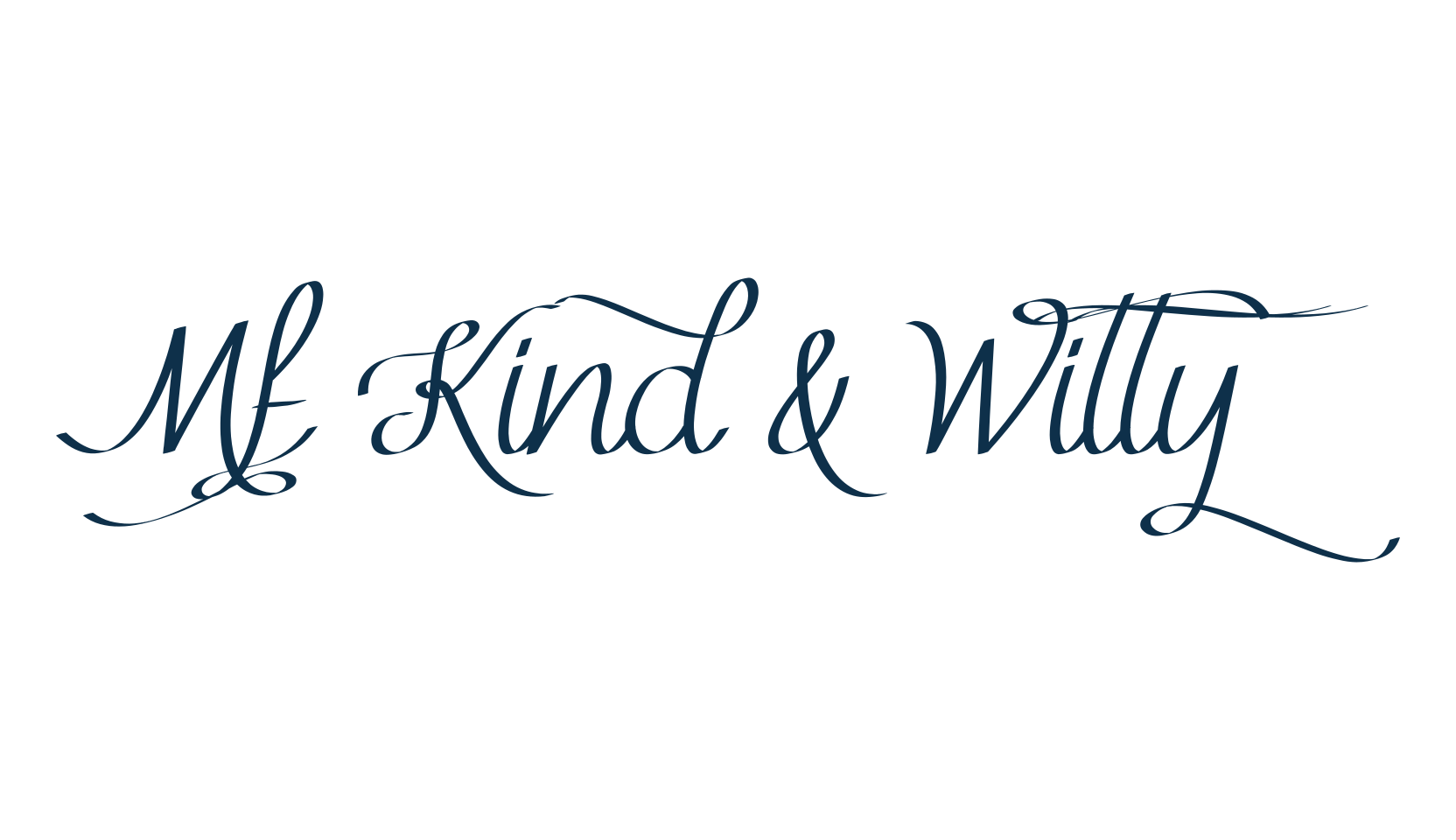 Mf Kind & Witty, script calligraphy fancy decorative font preview