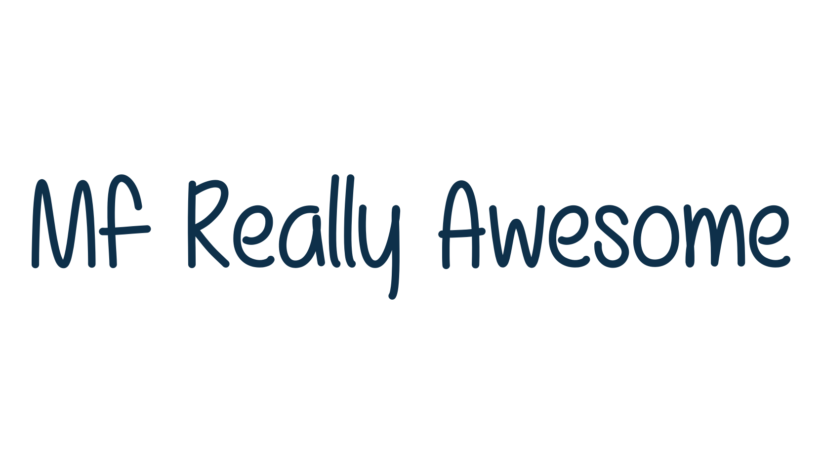 Mf Really Awesome, script handwritten fancy decorative calligraphy font preview