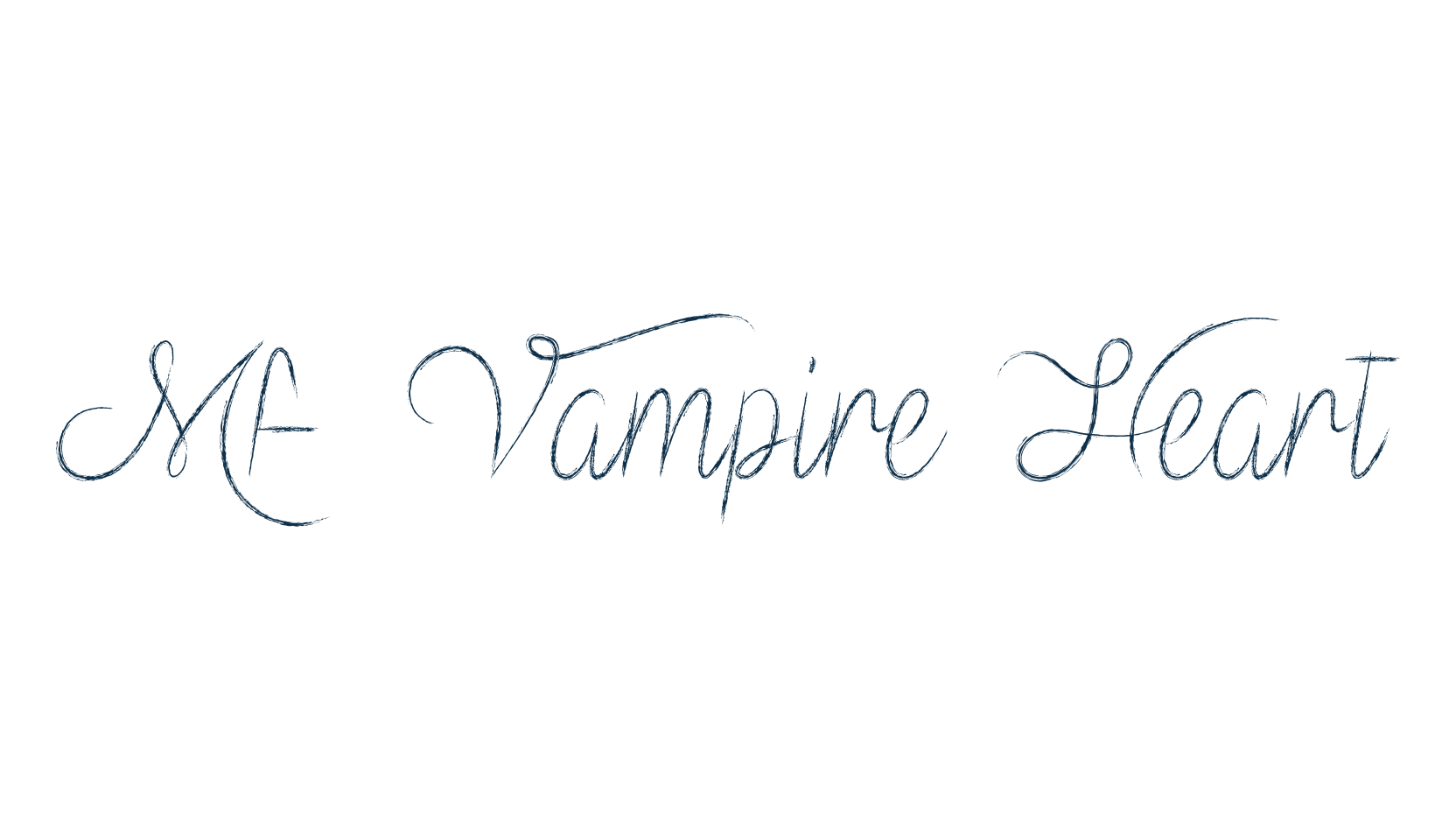 Mf Vampire Heart, fancy various decorative script calligraphy font preview