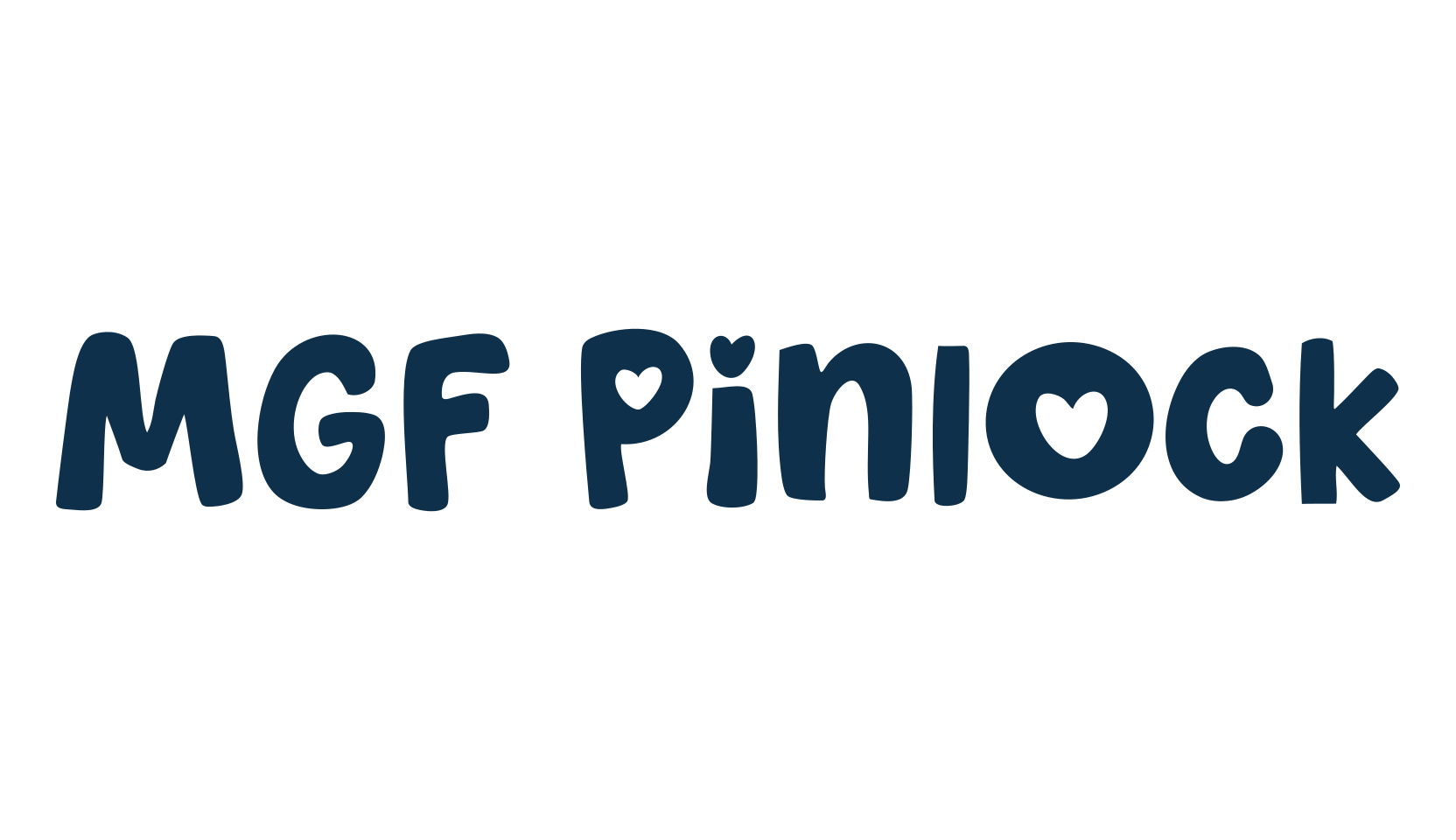 MGF Pinlock, fancy decorative font preview