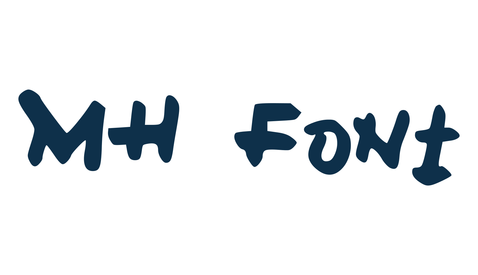 MH Font, handwriting font preview