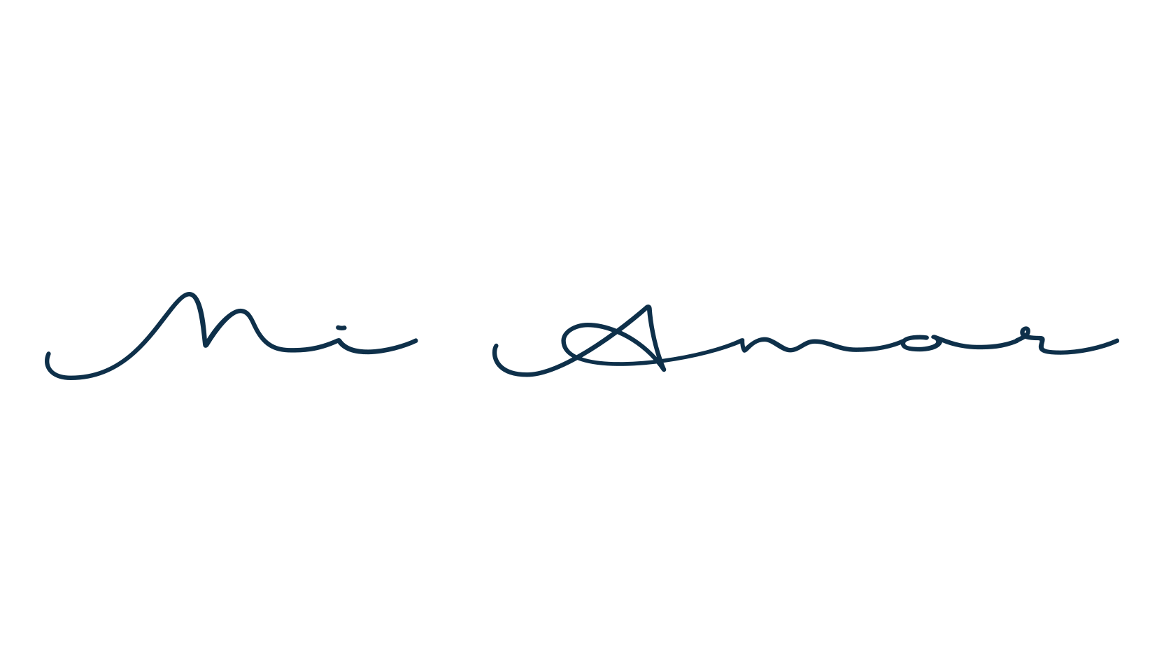 Mi Amor, handwriting font preview