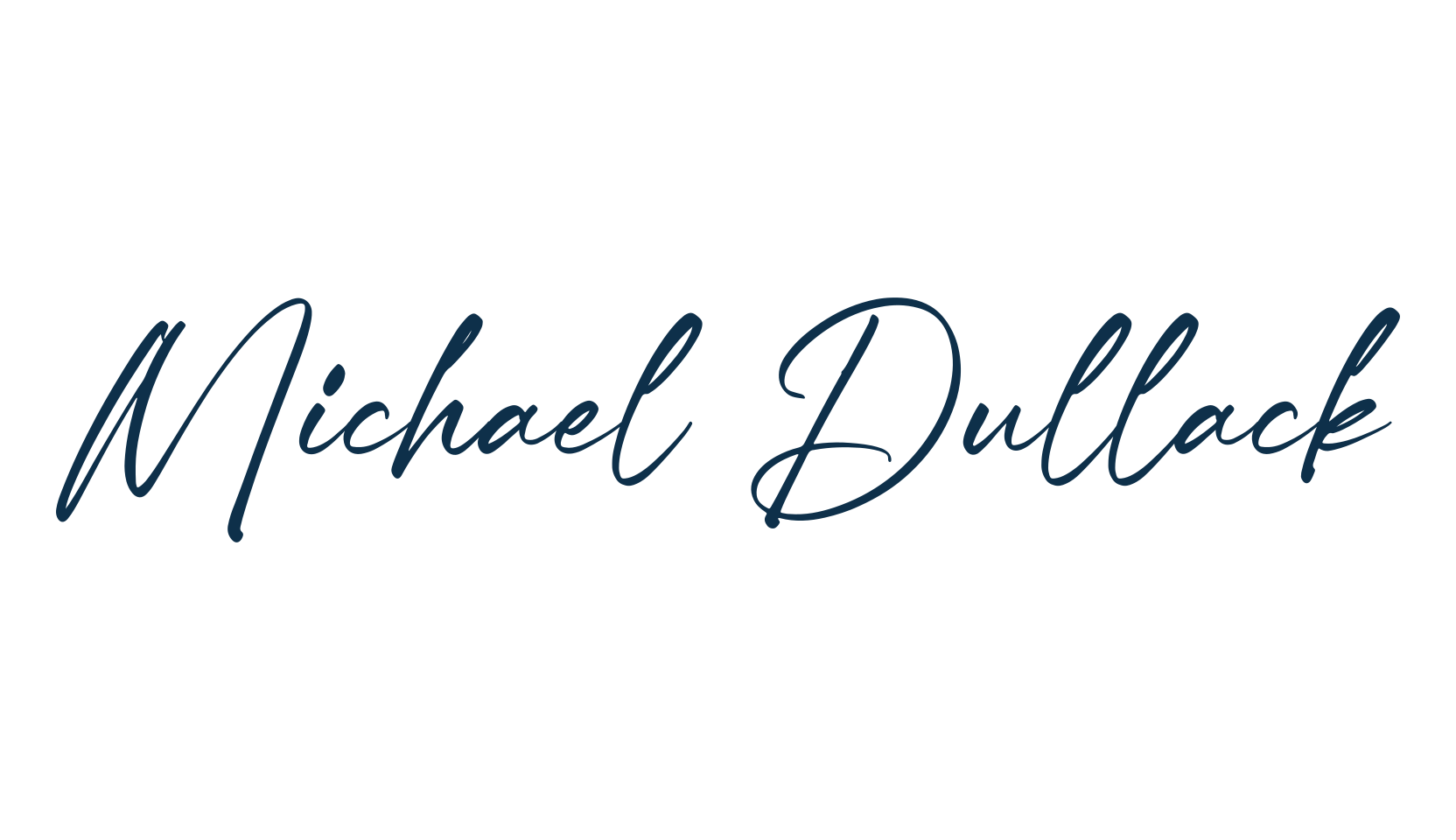 Michael Dullack, handwriting font preview