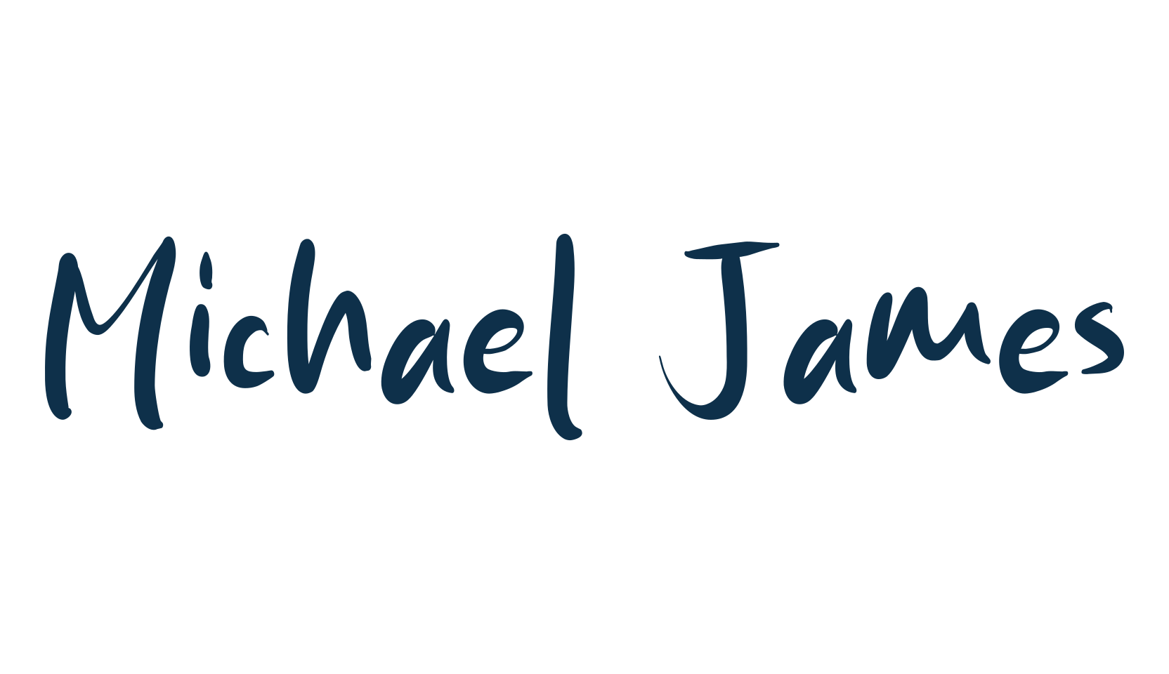 Michael James, handwriting font preview