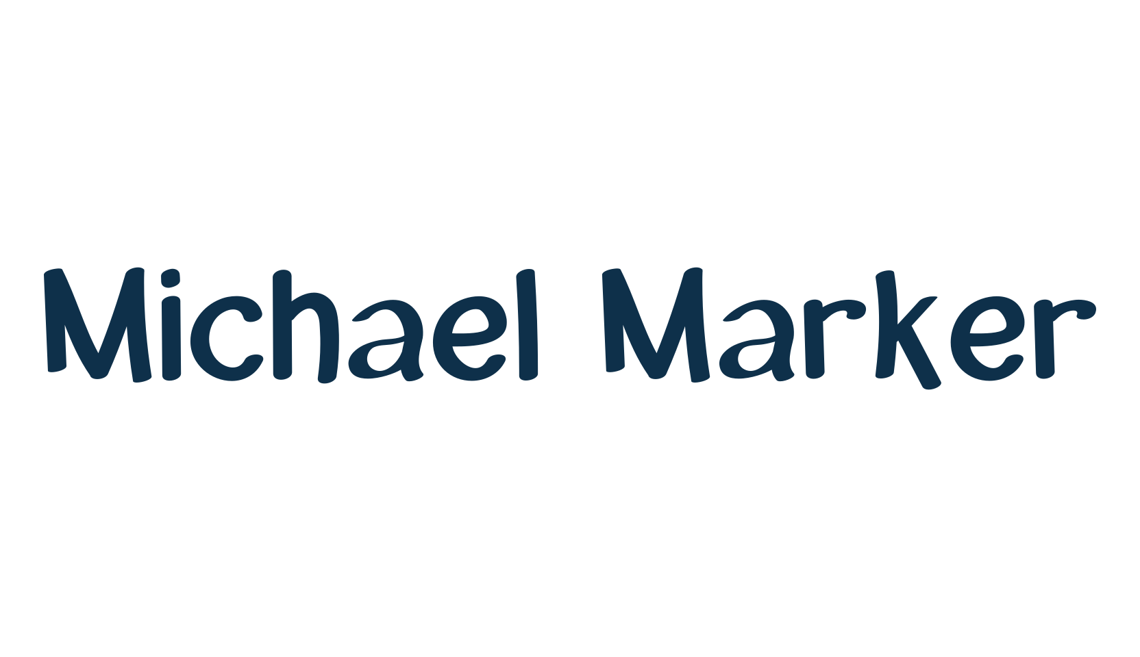 Michael Marker, script handwritten fancy decorative calligraphy font preview