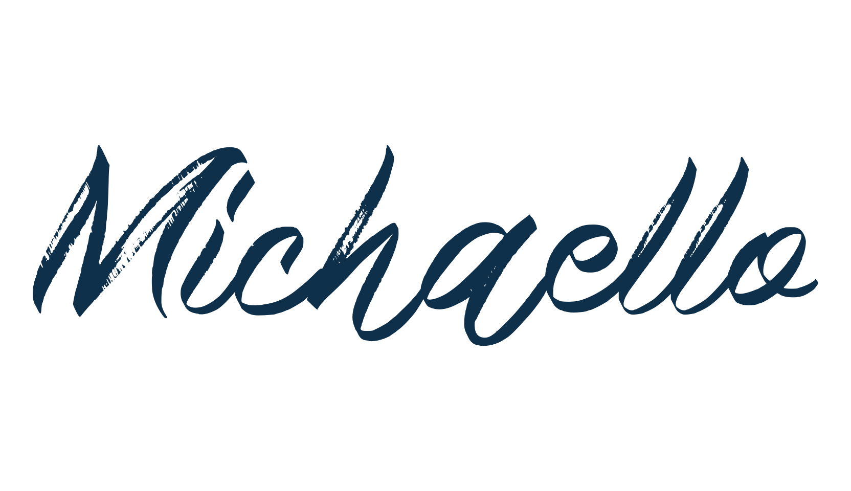 Michaello, brush font preview