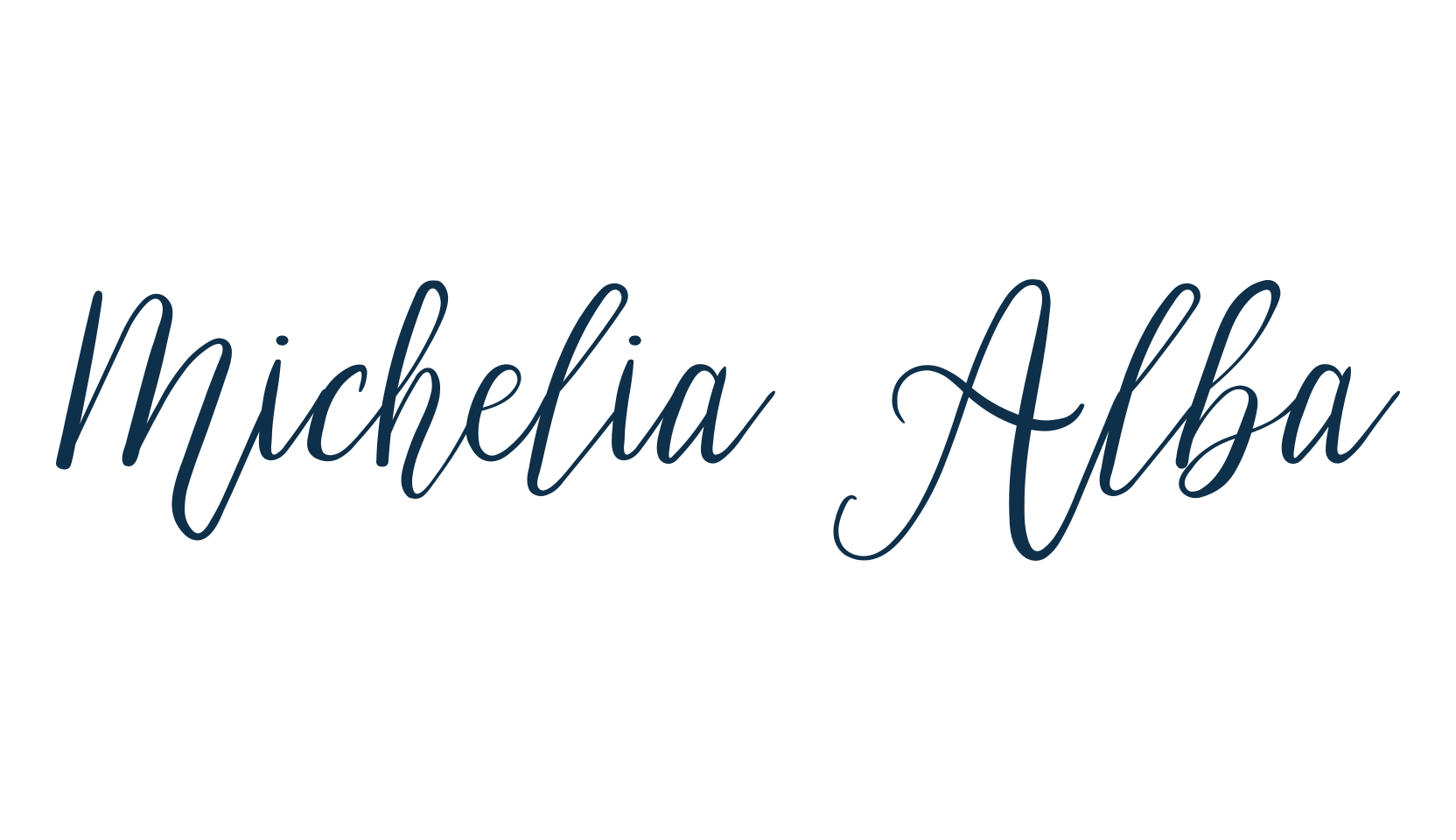 Michelia Alba, calligraphy font preview