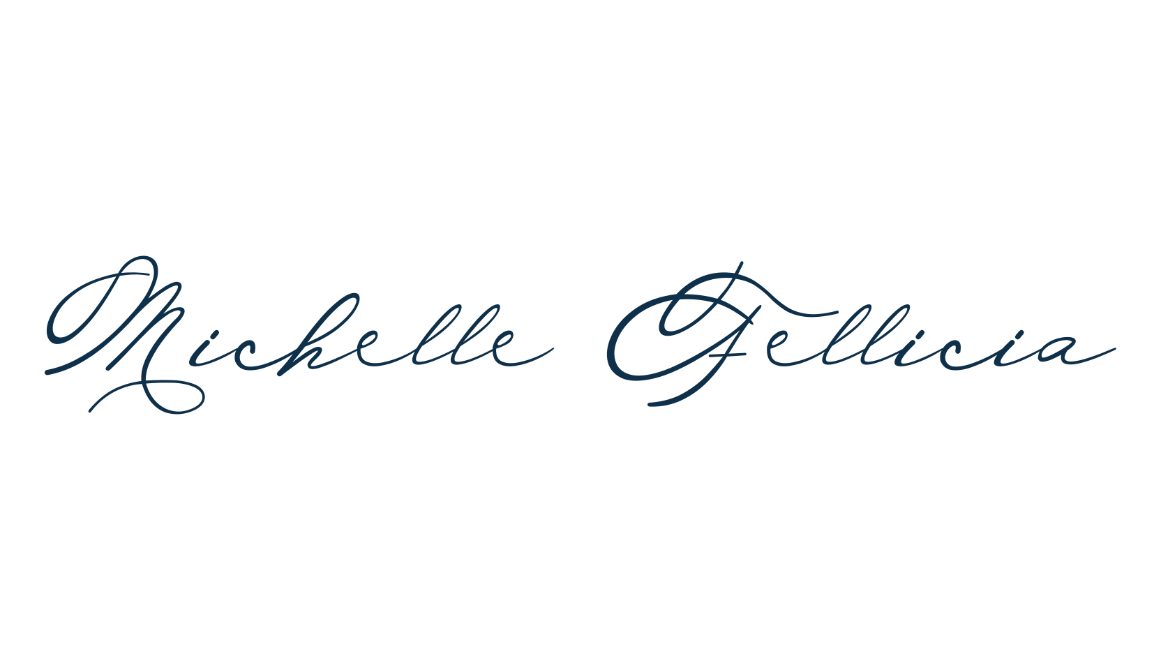 Michelle Fellicia, calligraphy font preview