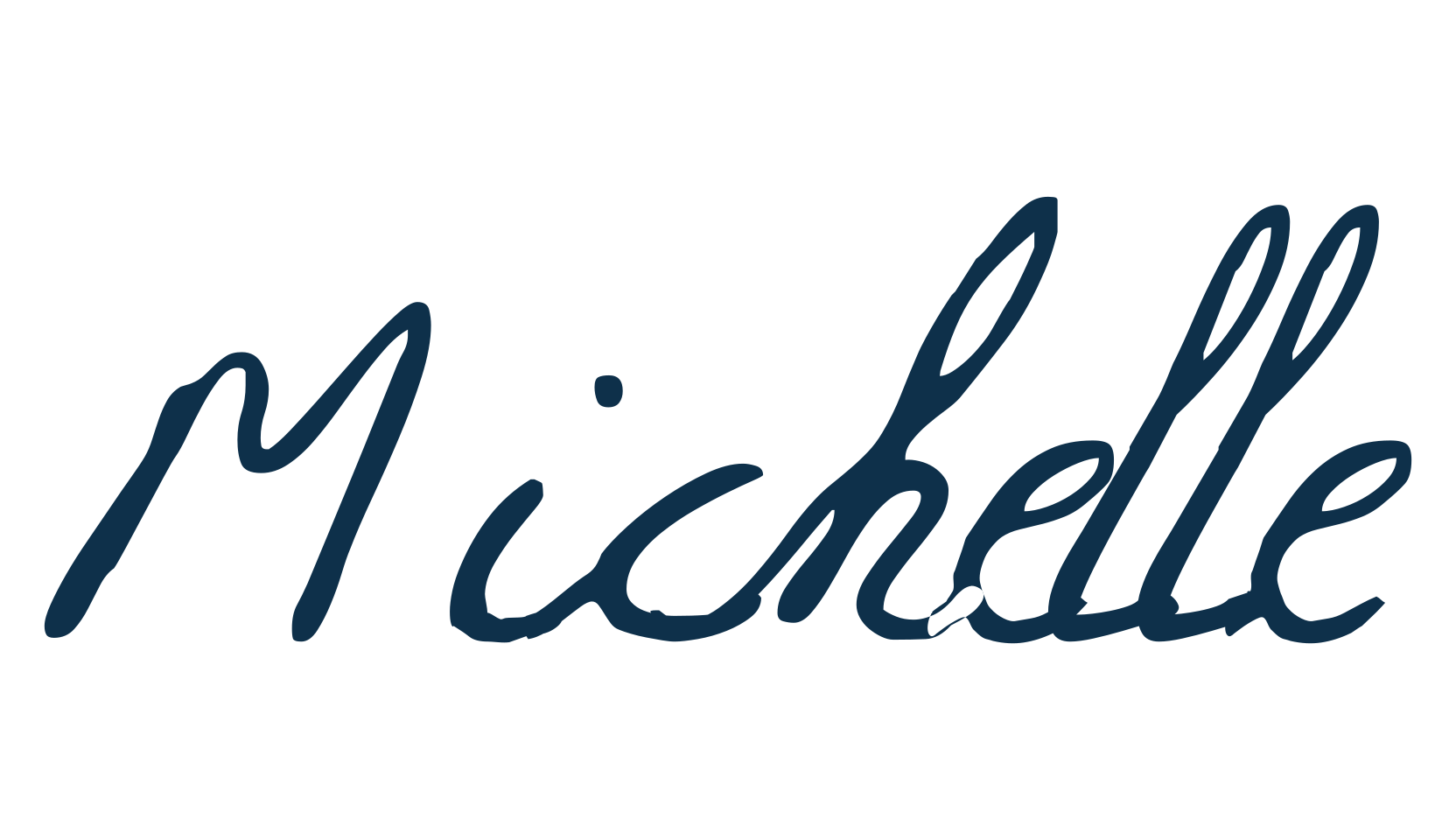 Michelle, handwriting font preview