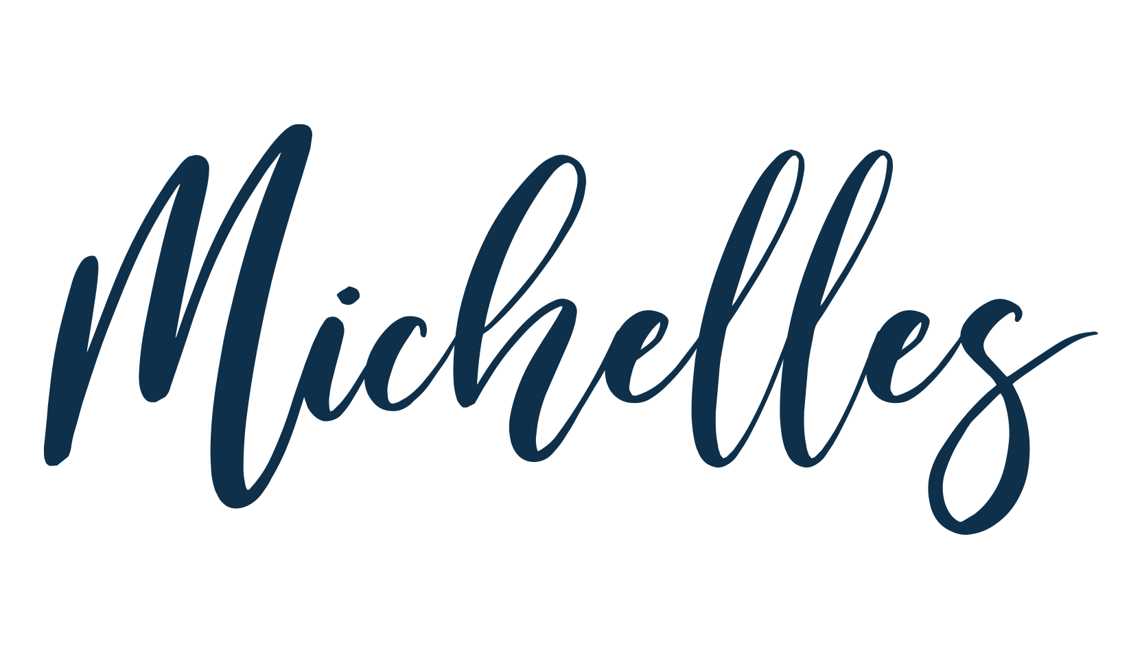Michelles, brush font preview