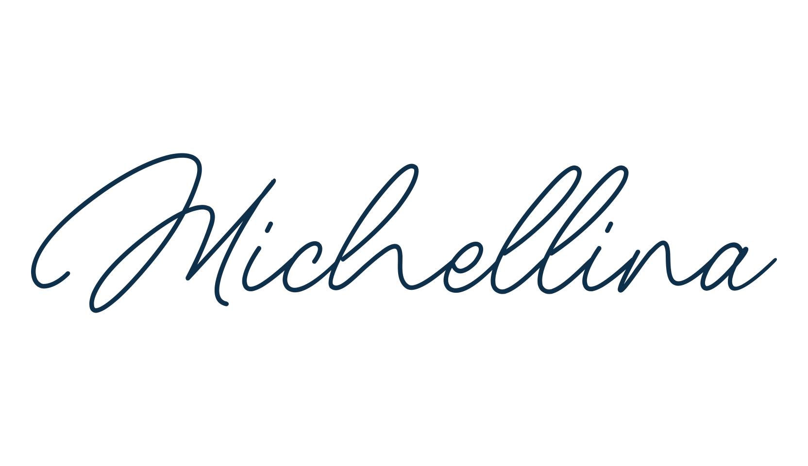 Michellina, handwriting font preview