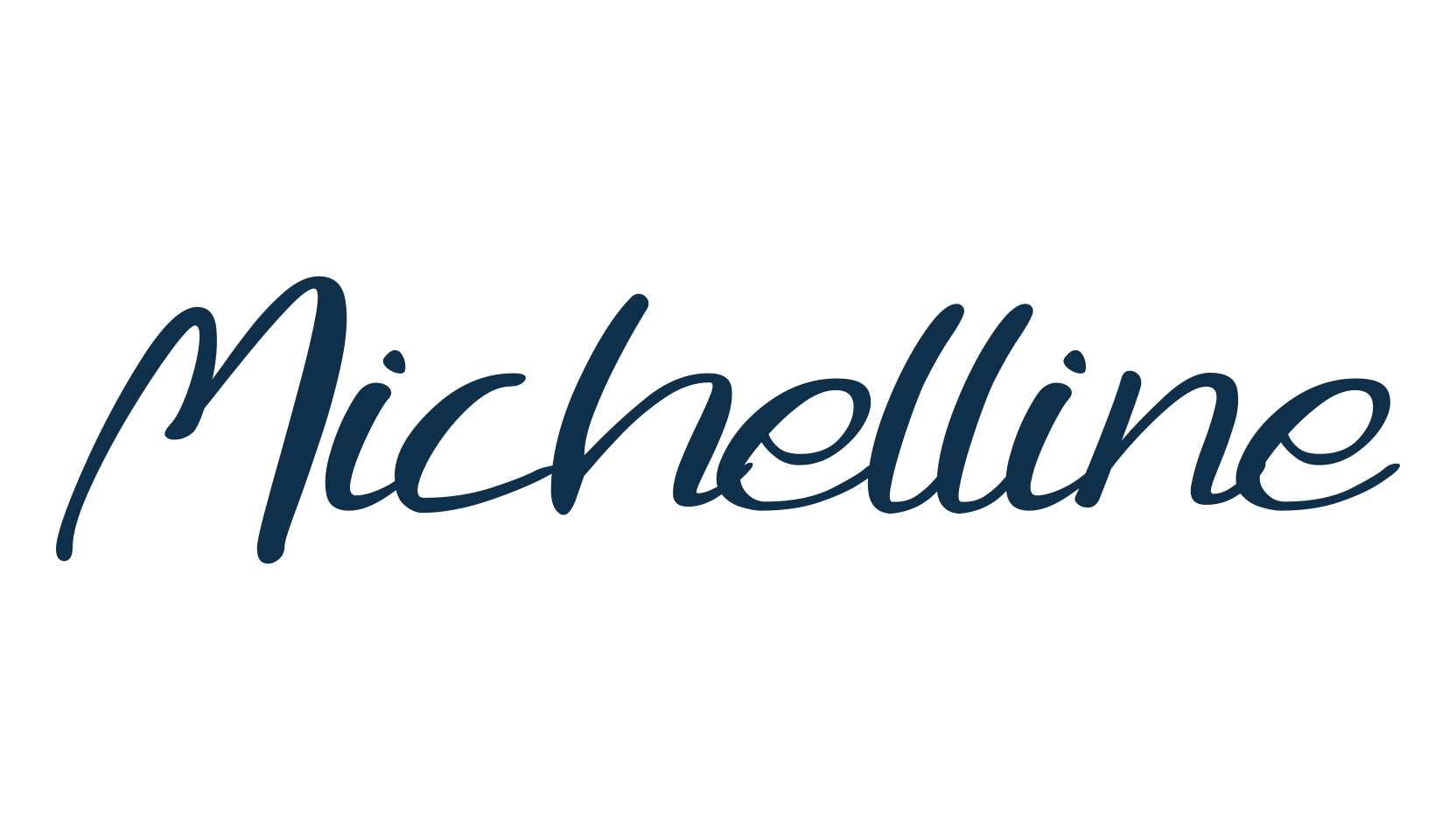 Michelline, handwriting font preview