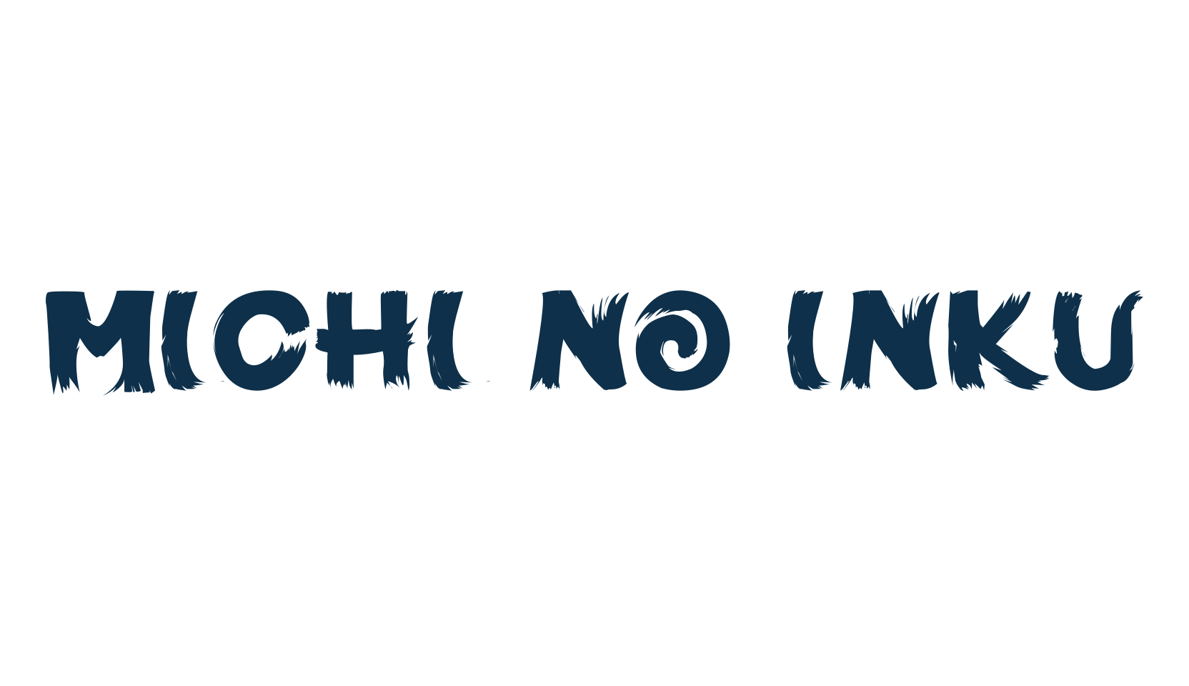 Michi No Inku, fancy various decorative font preview