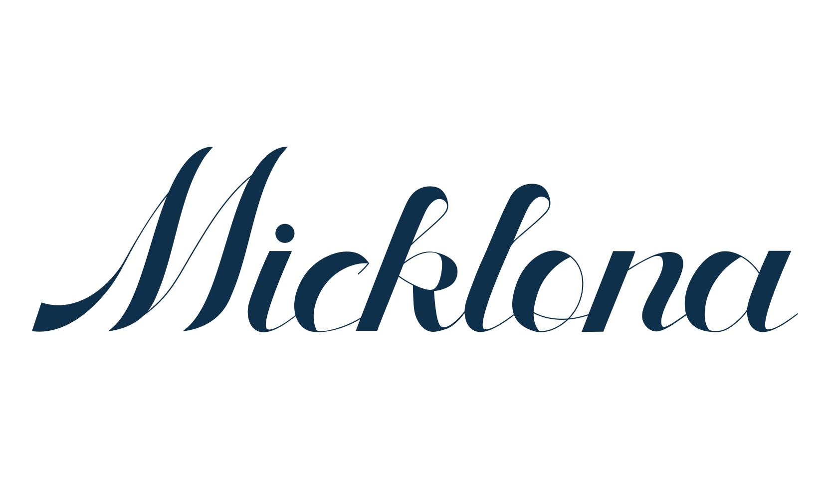 Micklona, fancy decorative font preview