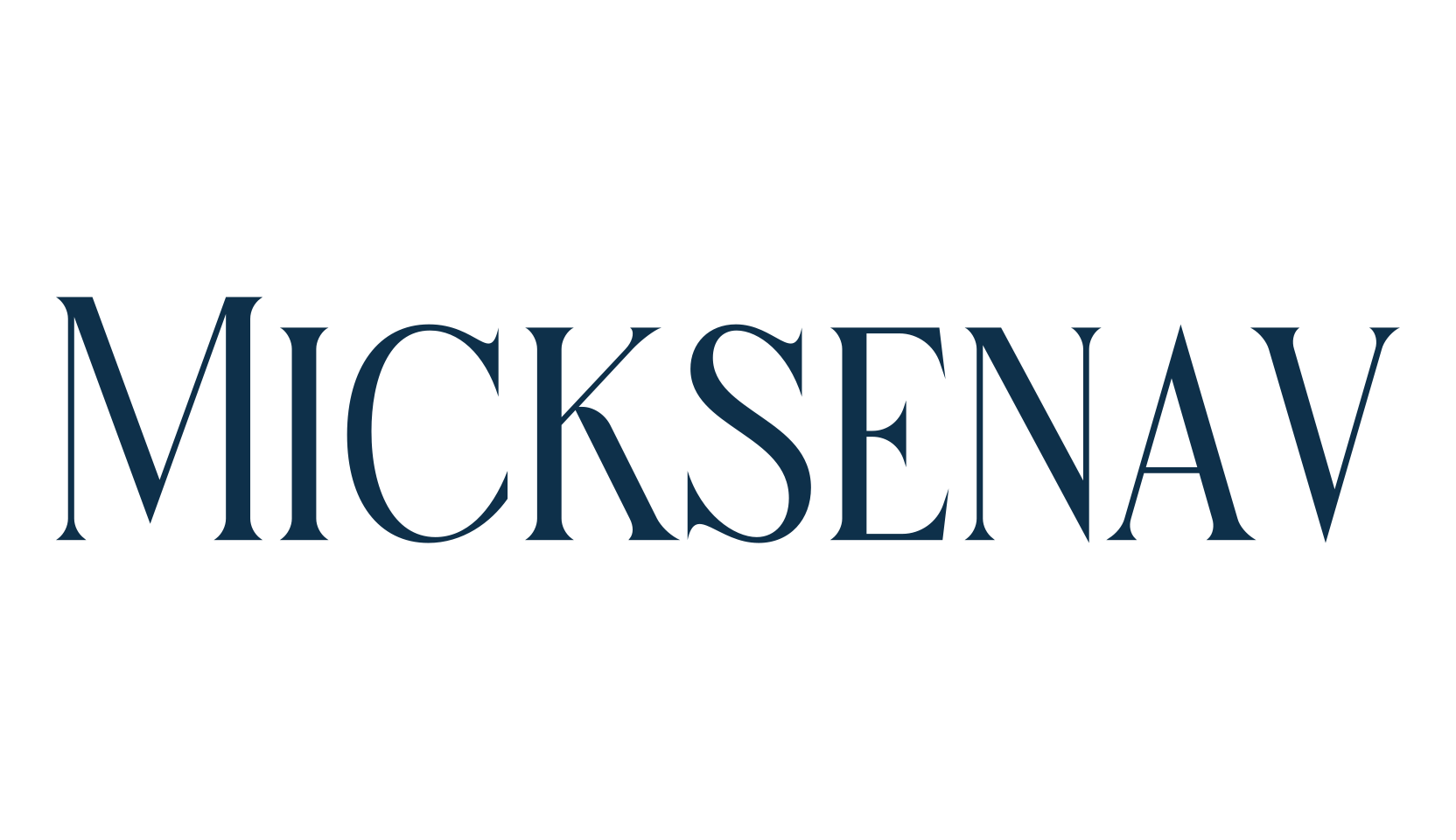 Micksenav, serif font preview