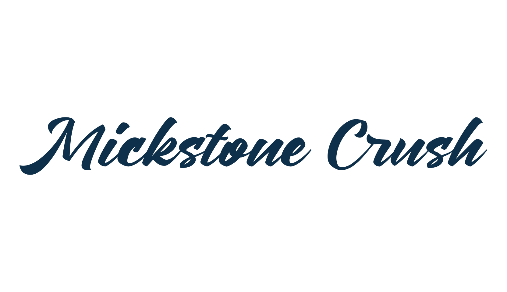Mickstone Crush, script calligraphy fancy decorative font preview