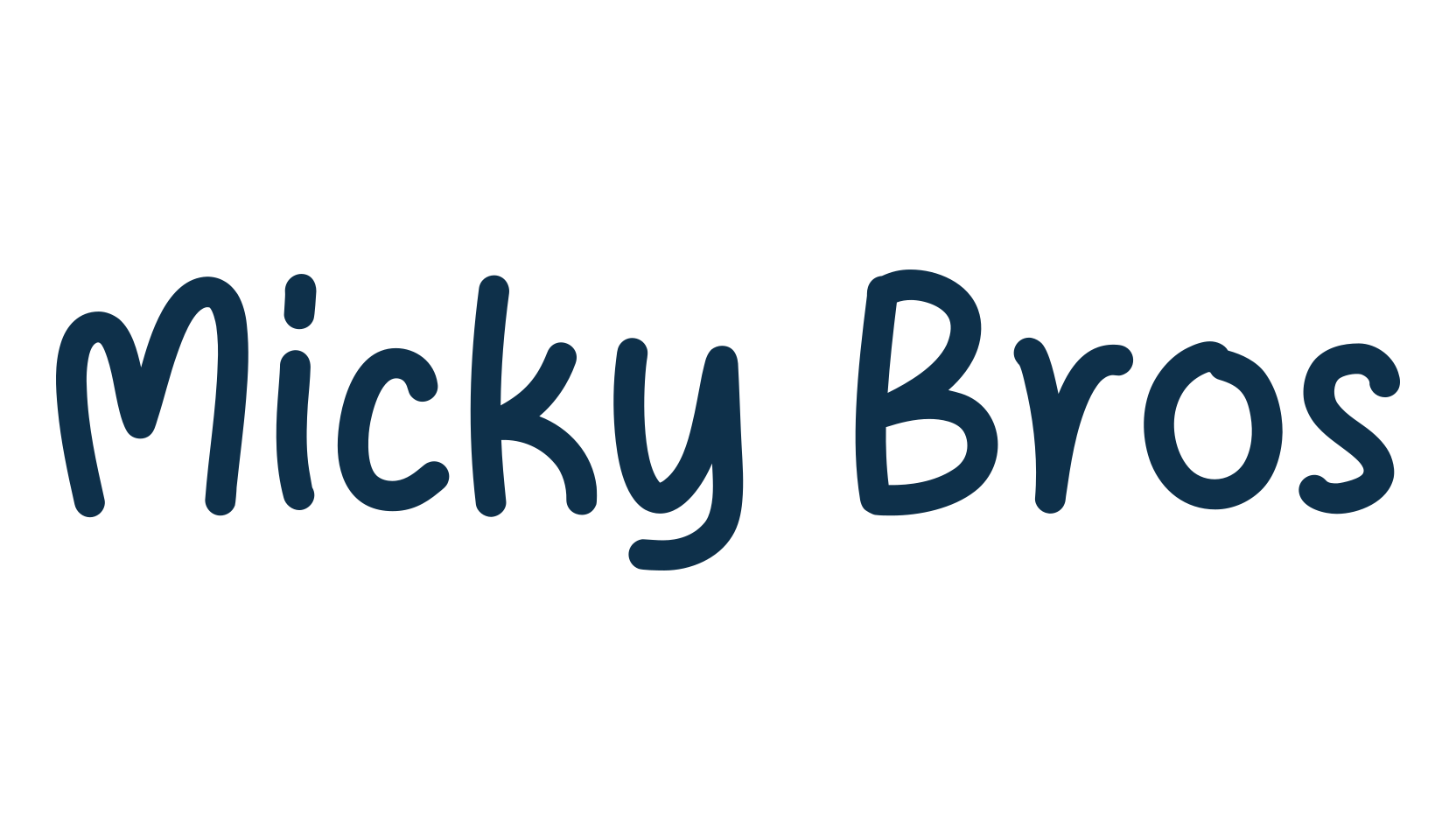 Micky Bros, handwriting font preview