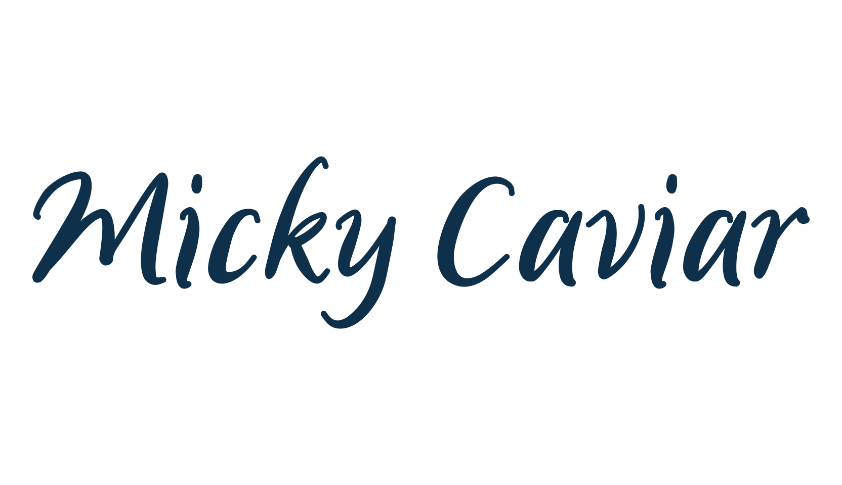 Micky Caviar, display market font preview