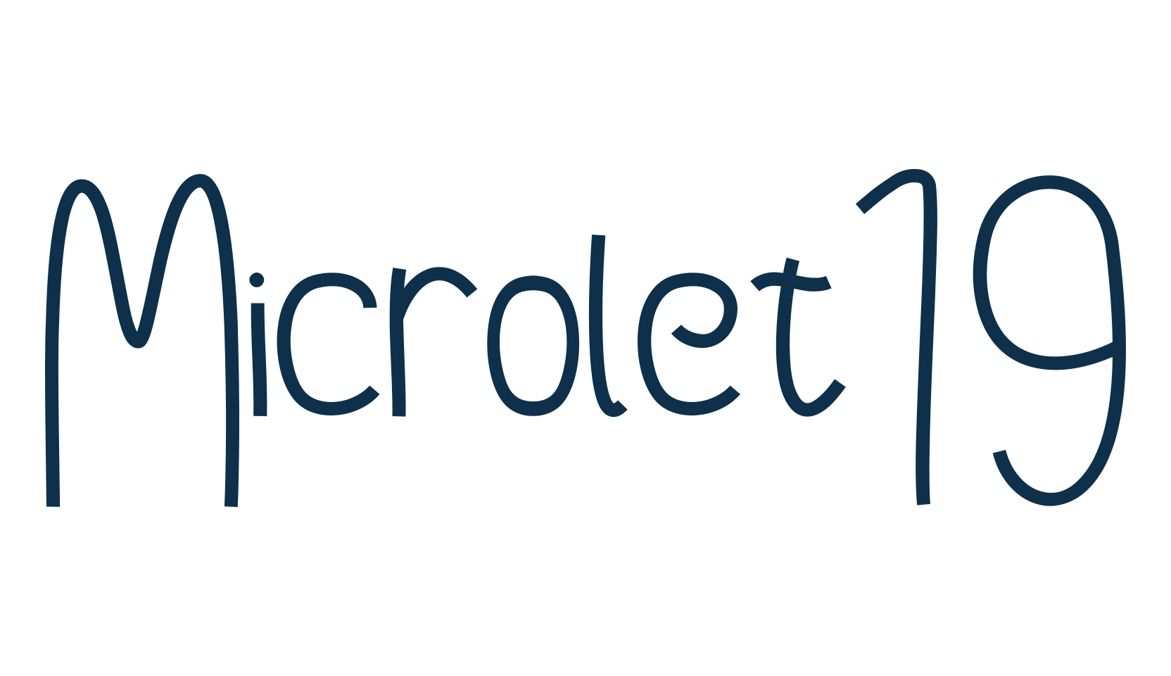 Microlet19, handwriting font preview