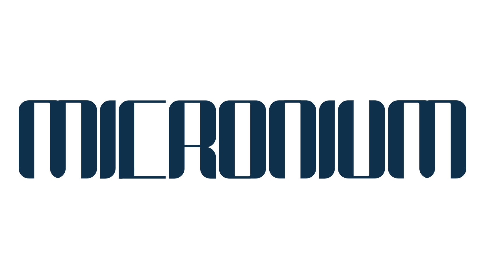 Micronium, sci-fi font preview