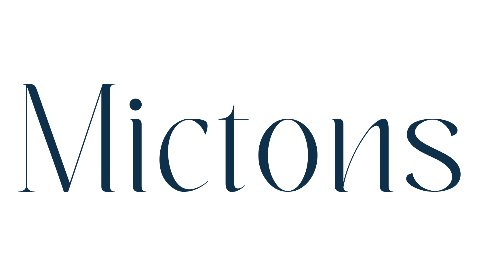 Mictons, basic serif font preview