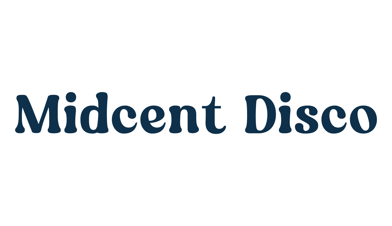 Midcent Disco, retro font preview
