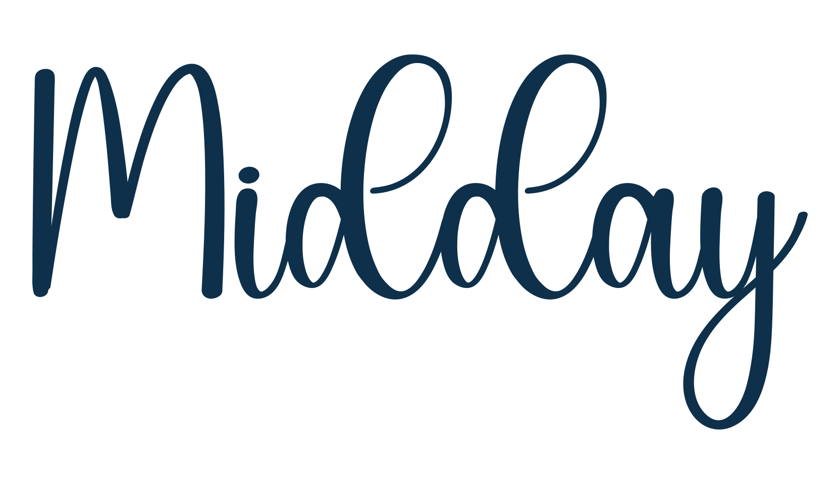Midday, fancy decorative font preview