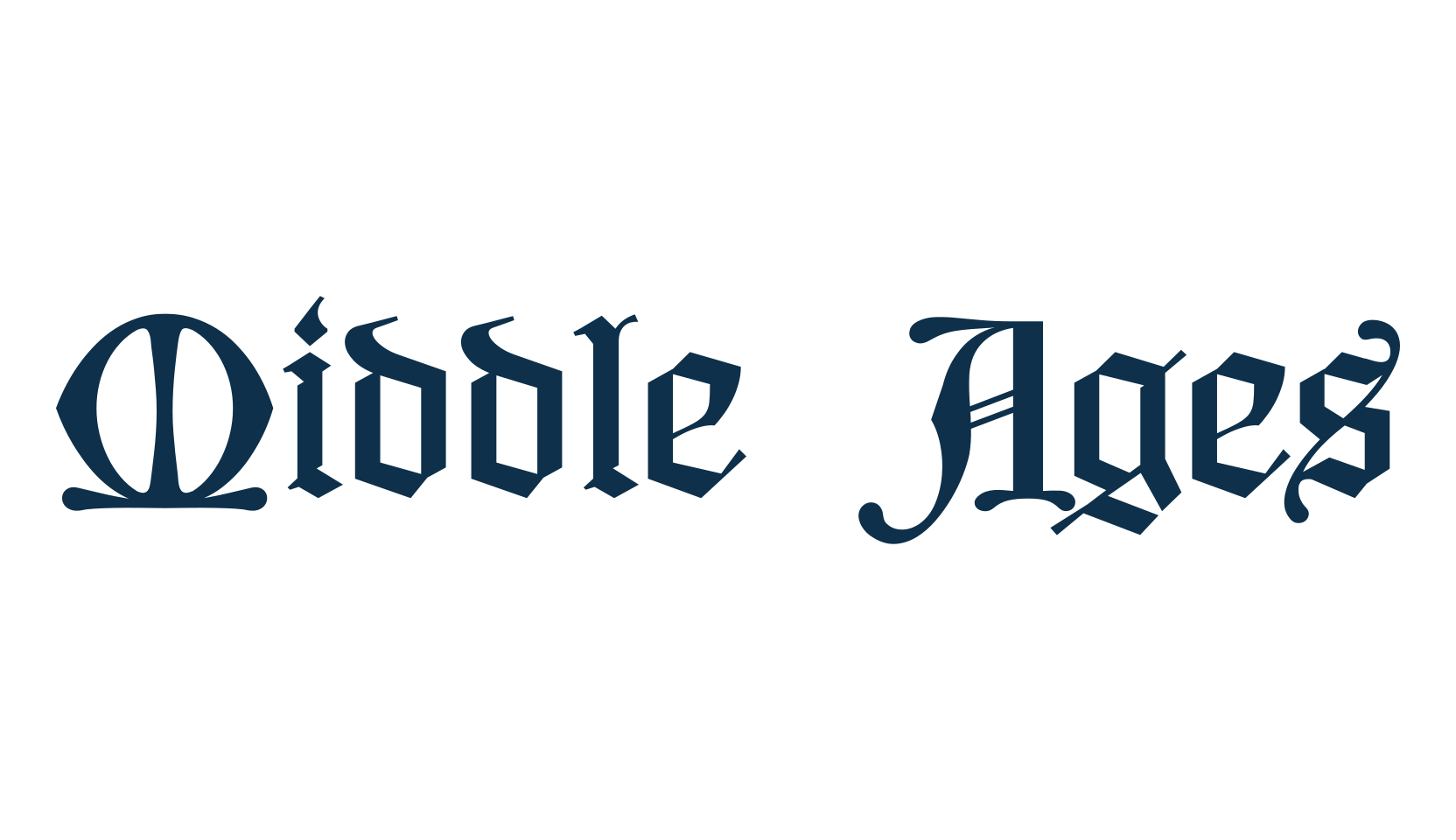Middle Ages, medieval font preview