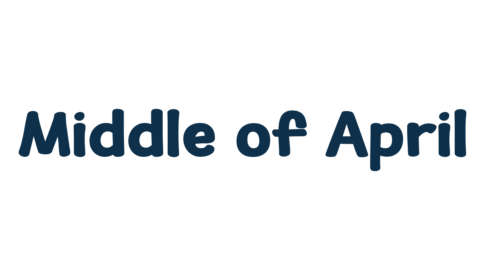 Middle of April, fancy various decorative script calligraphy font preview