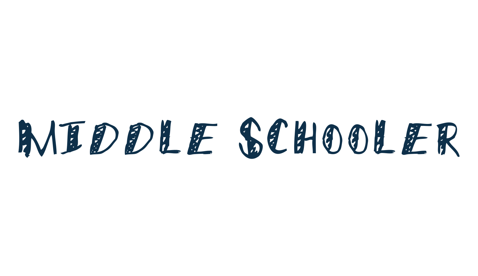 Middle Schooler, fancy various decorative font preview
