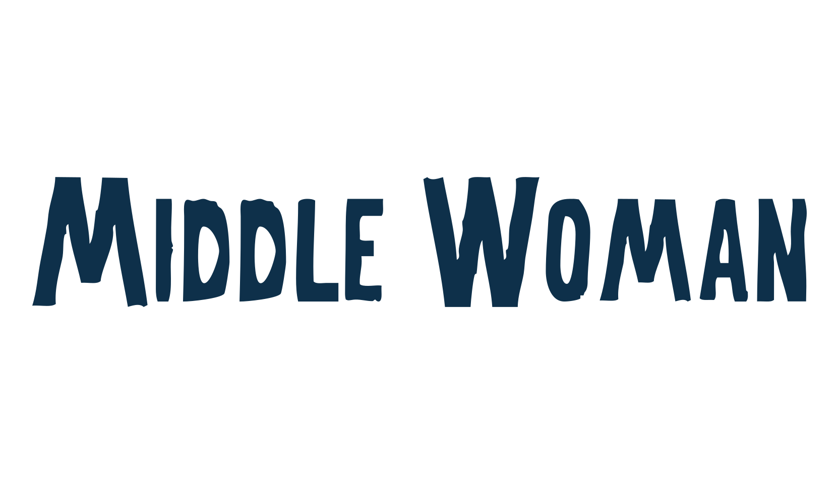 Middle Woman, fancy cartoon decorative comic font preview