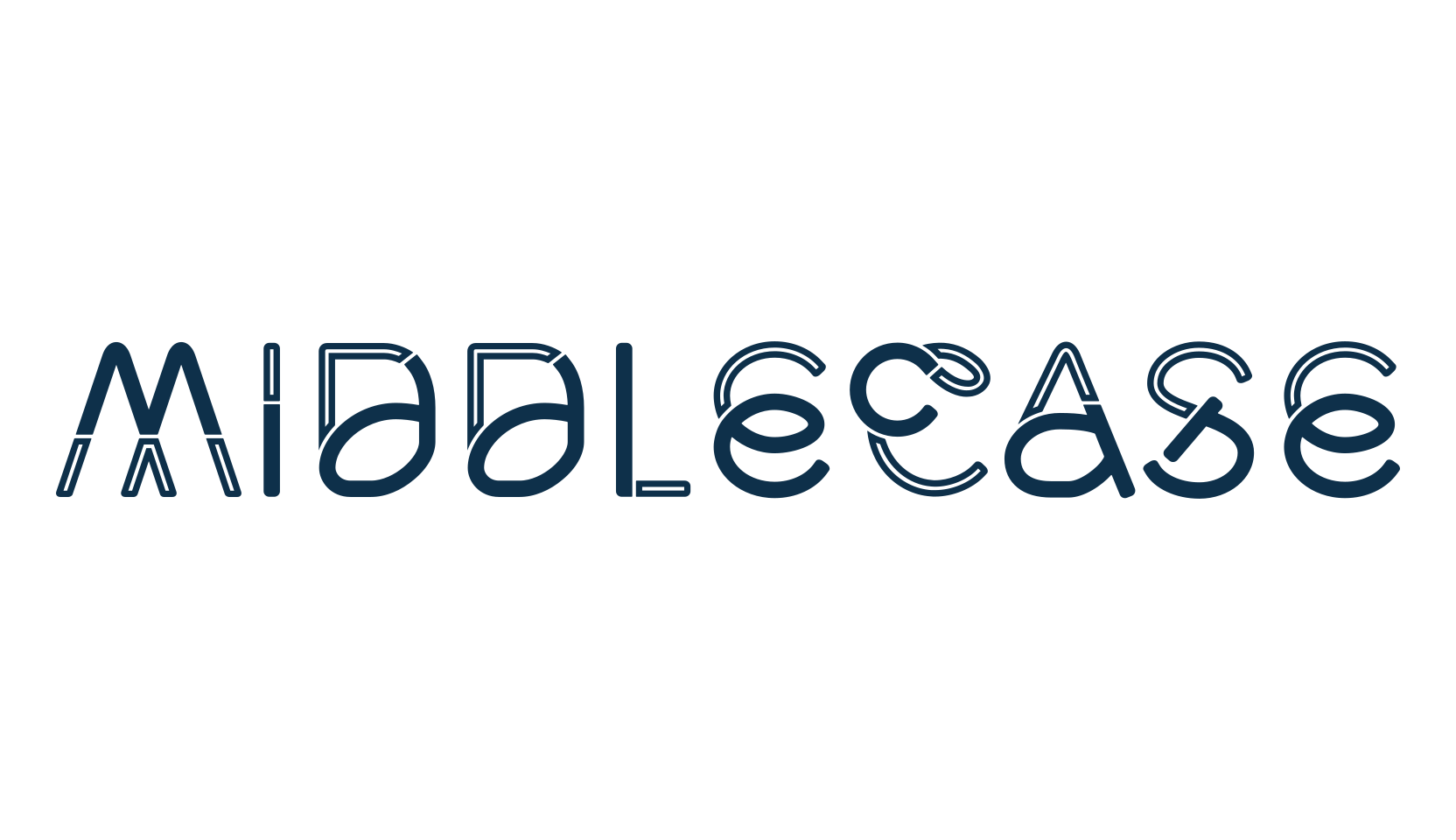 Middlecase, fancy decorative font preview