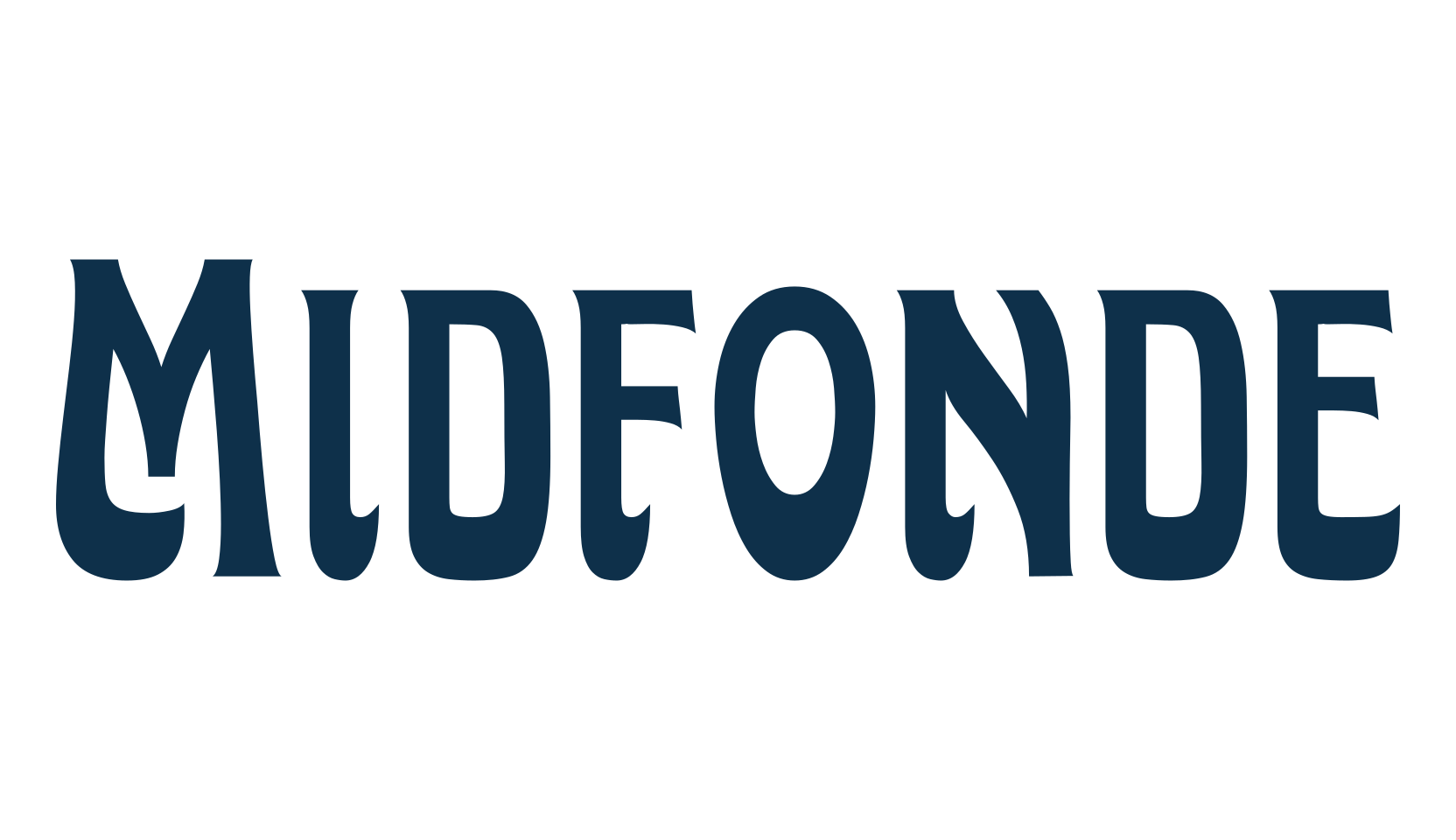 Midfonde, retro font preview