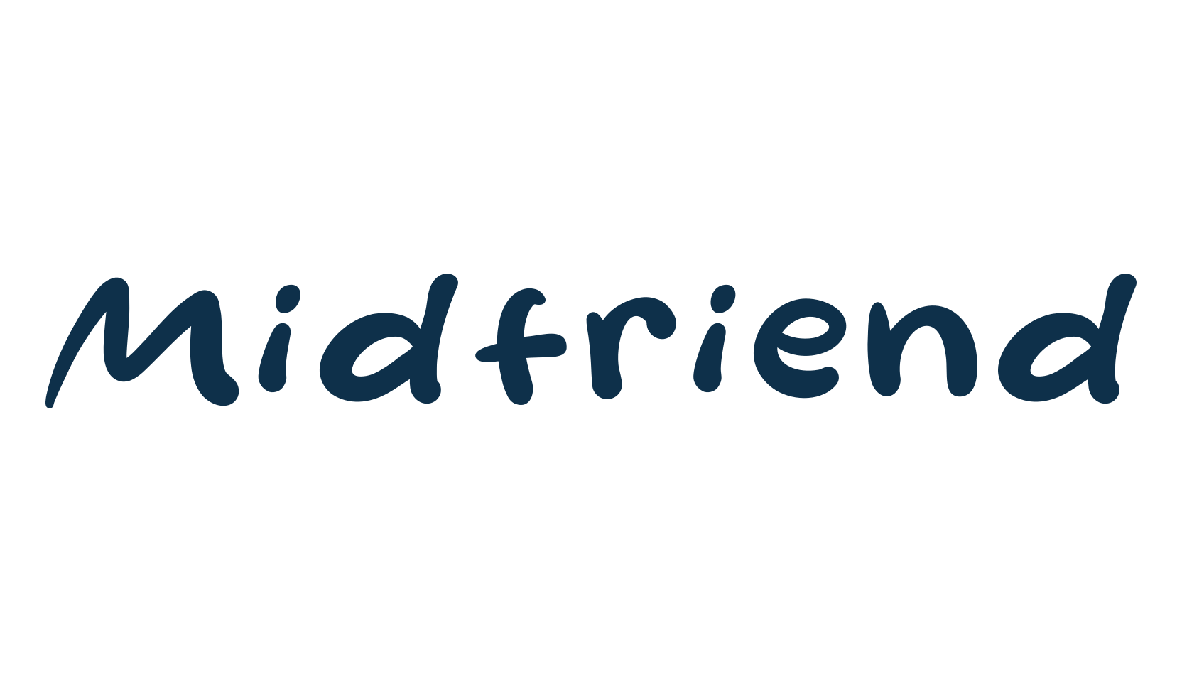 Midfriend, cartoon font preview