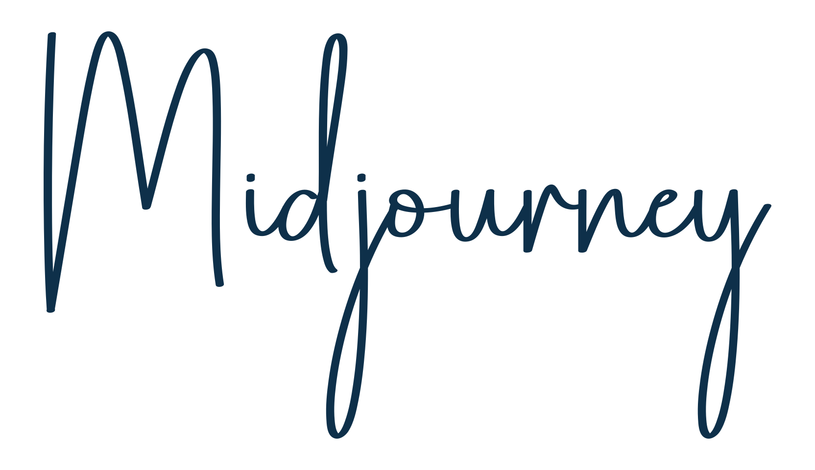 Midjourney, handwriting font preview
