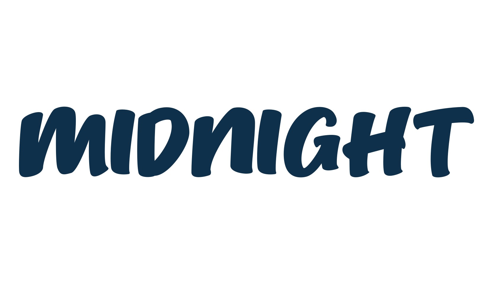 Midnight (midnight-3), brush font preview