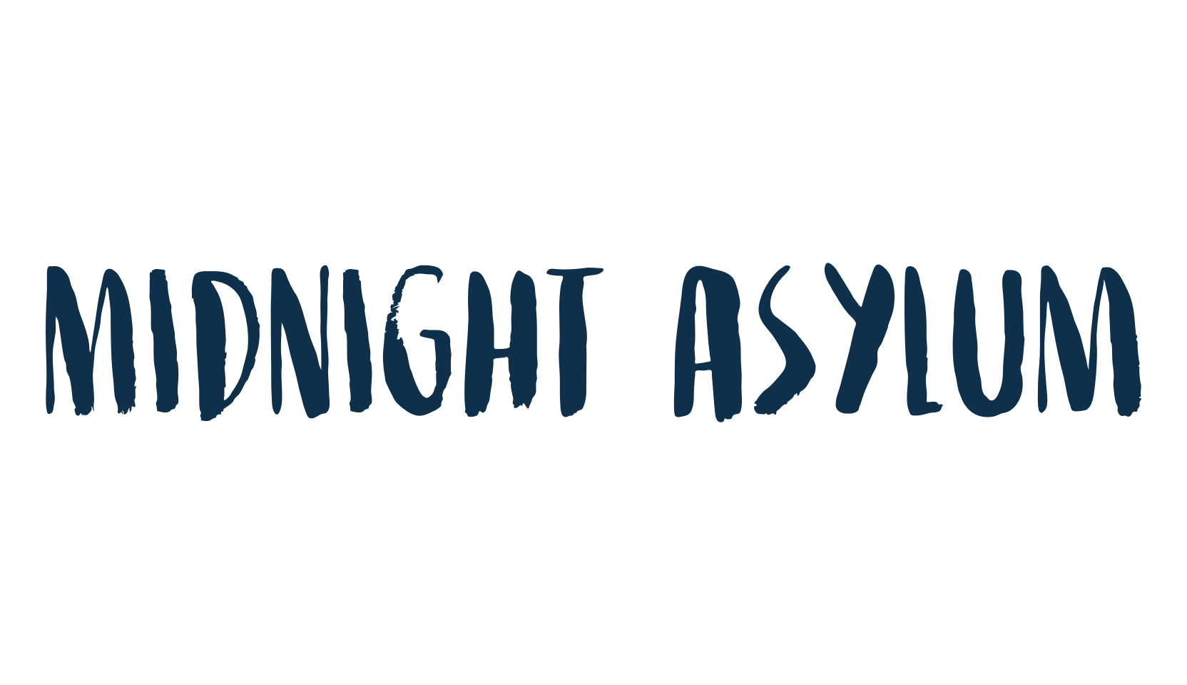 Midnight Asylum, holiday halloween fancy decorative horror font preview