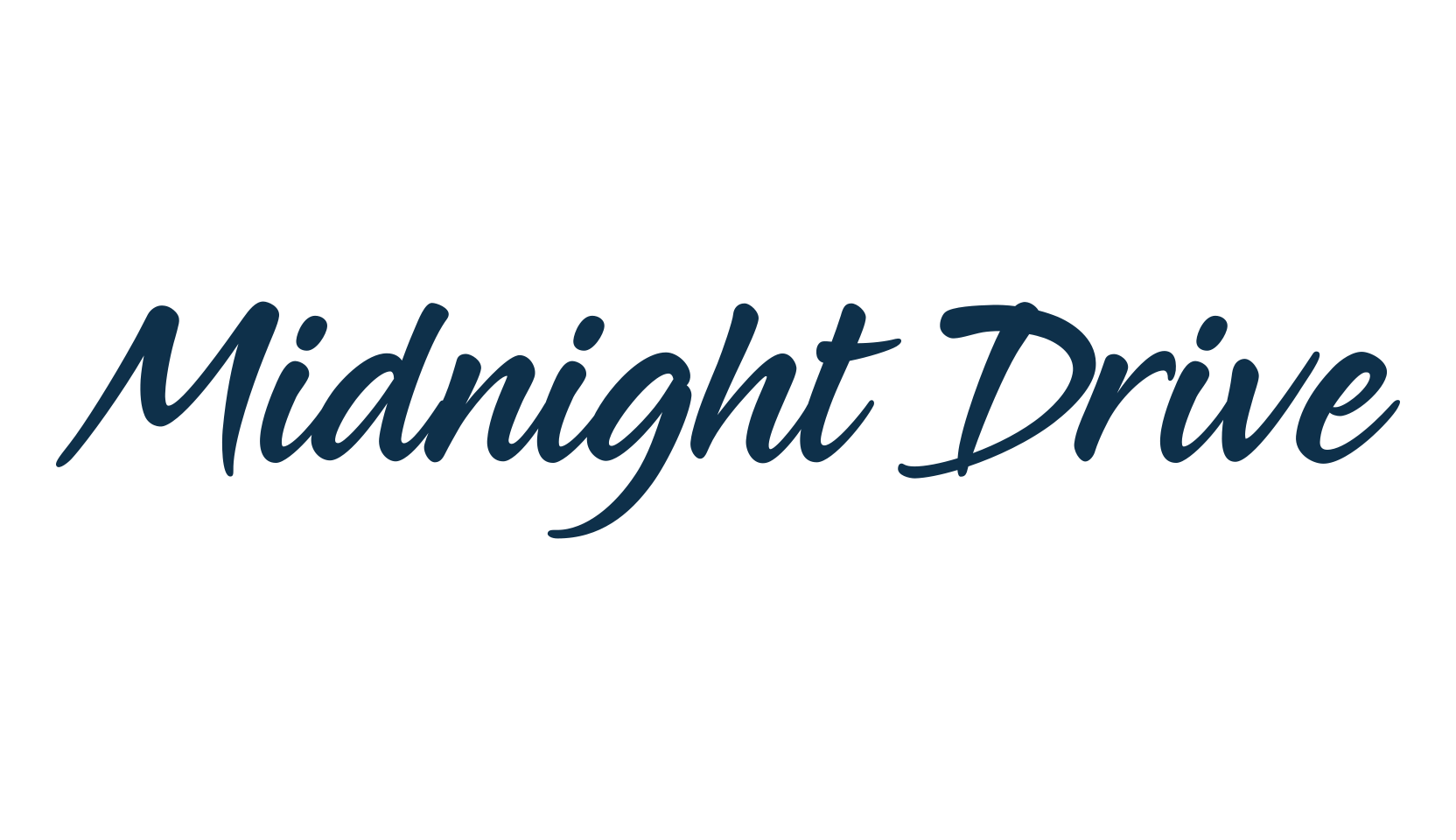 Midnight Drive, fancy various decorative script calligraphy font preview