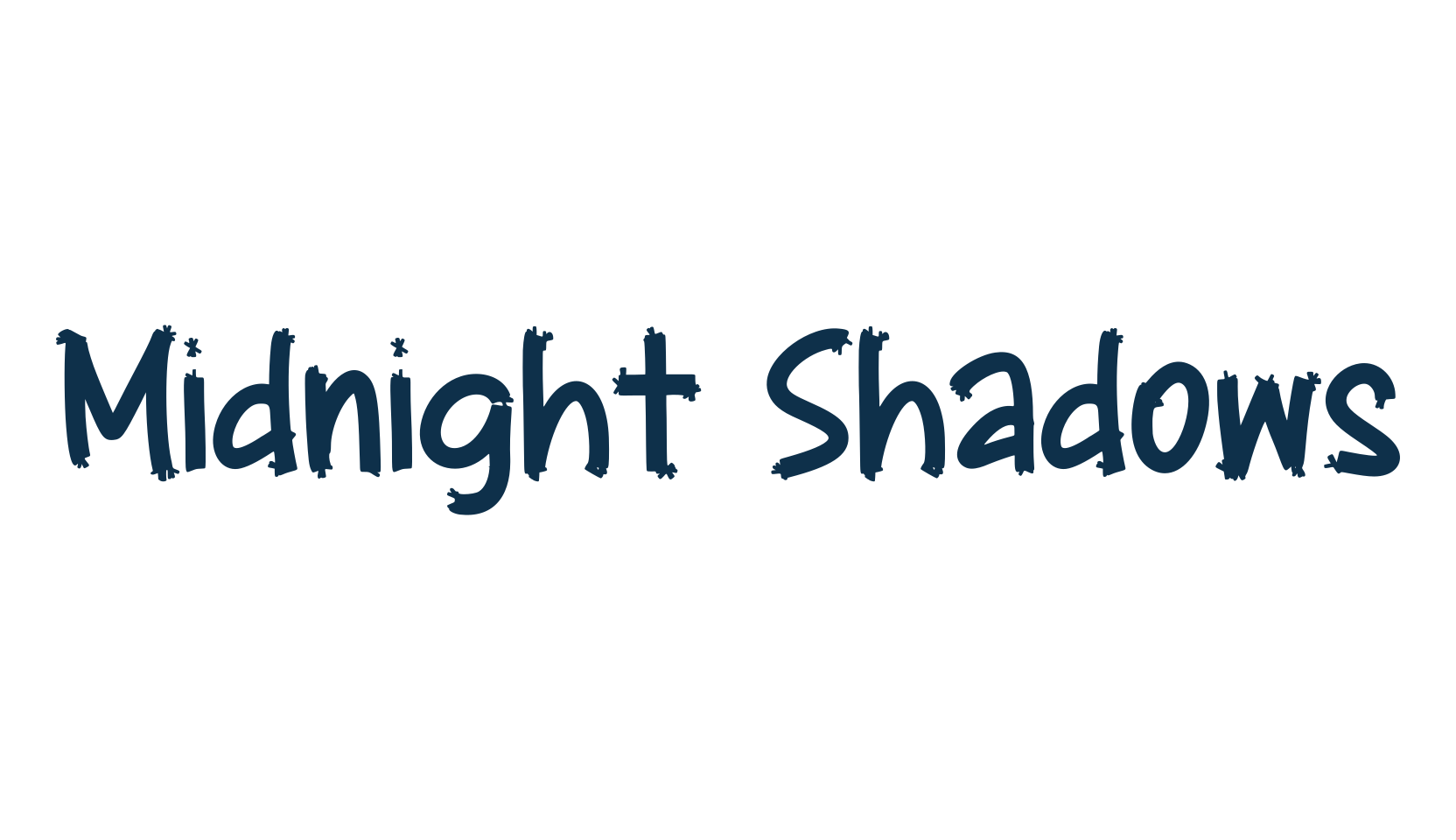 Midnight Shadows, display market font preview