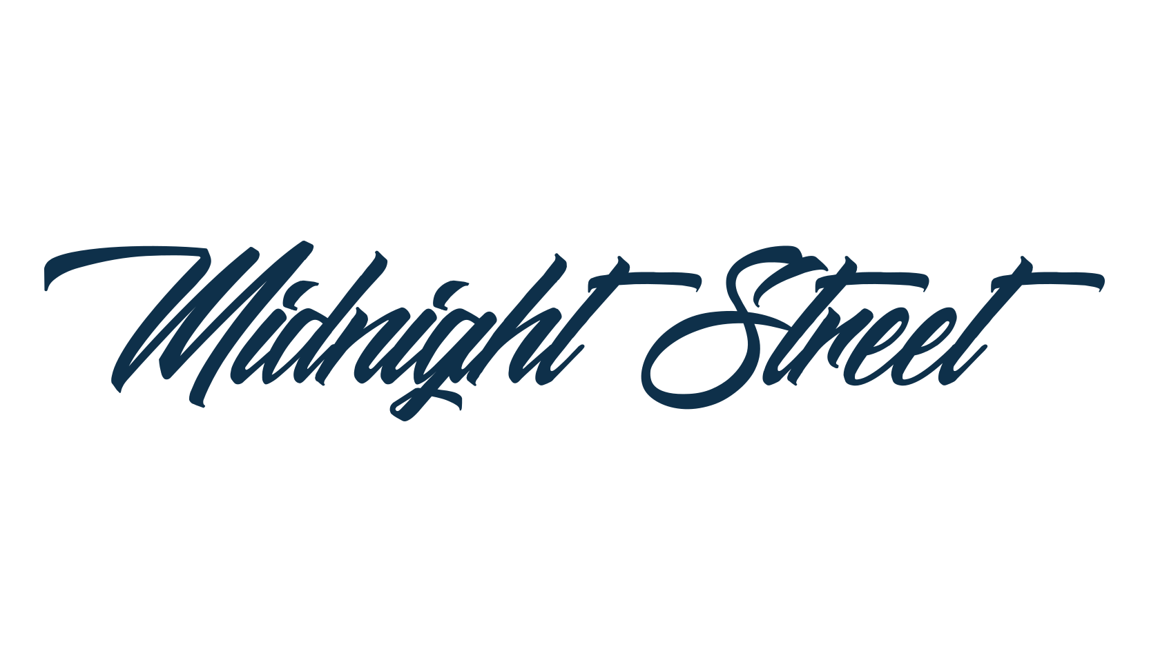 Midnight Street, script calligraphy fancy decorative font preview