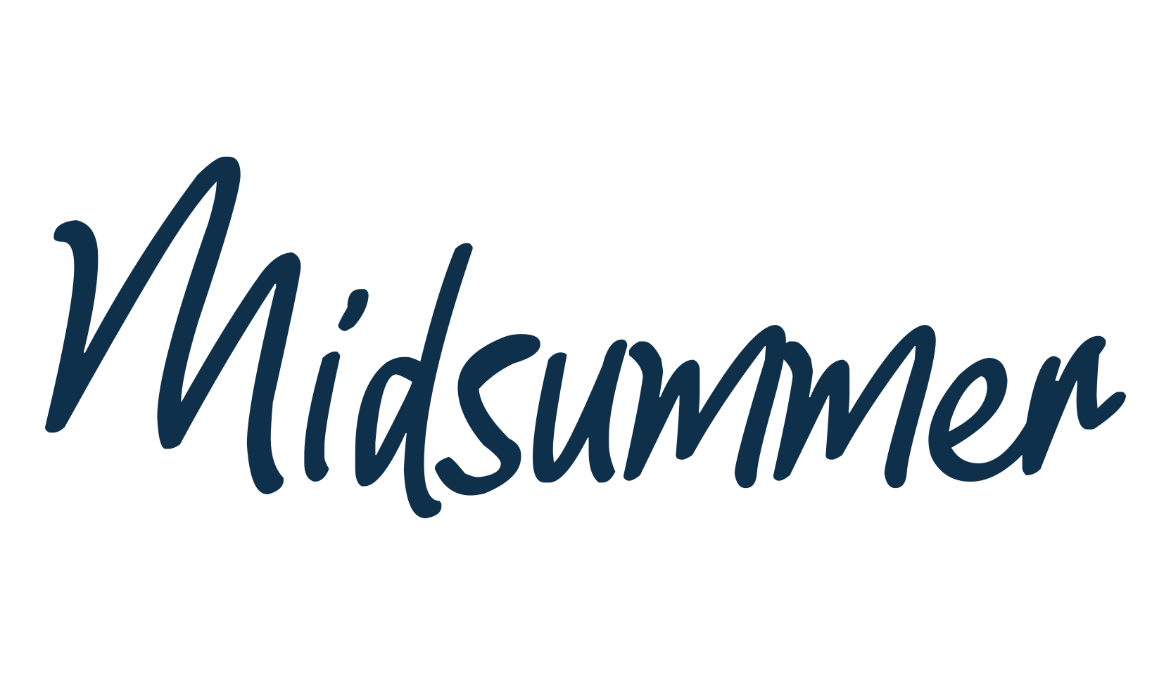 Midsummer, handwriting font preview