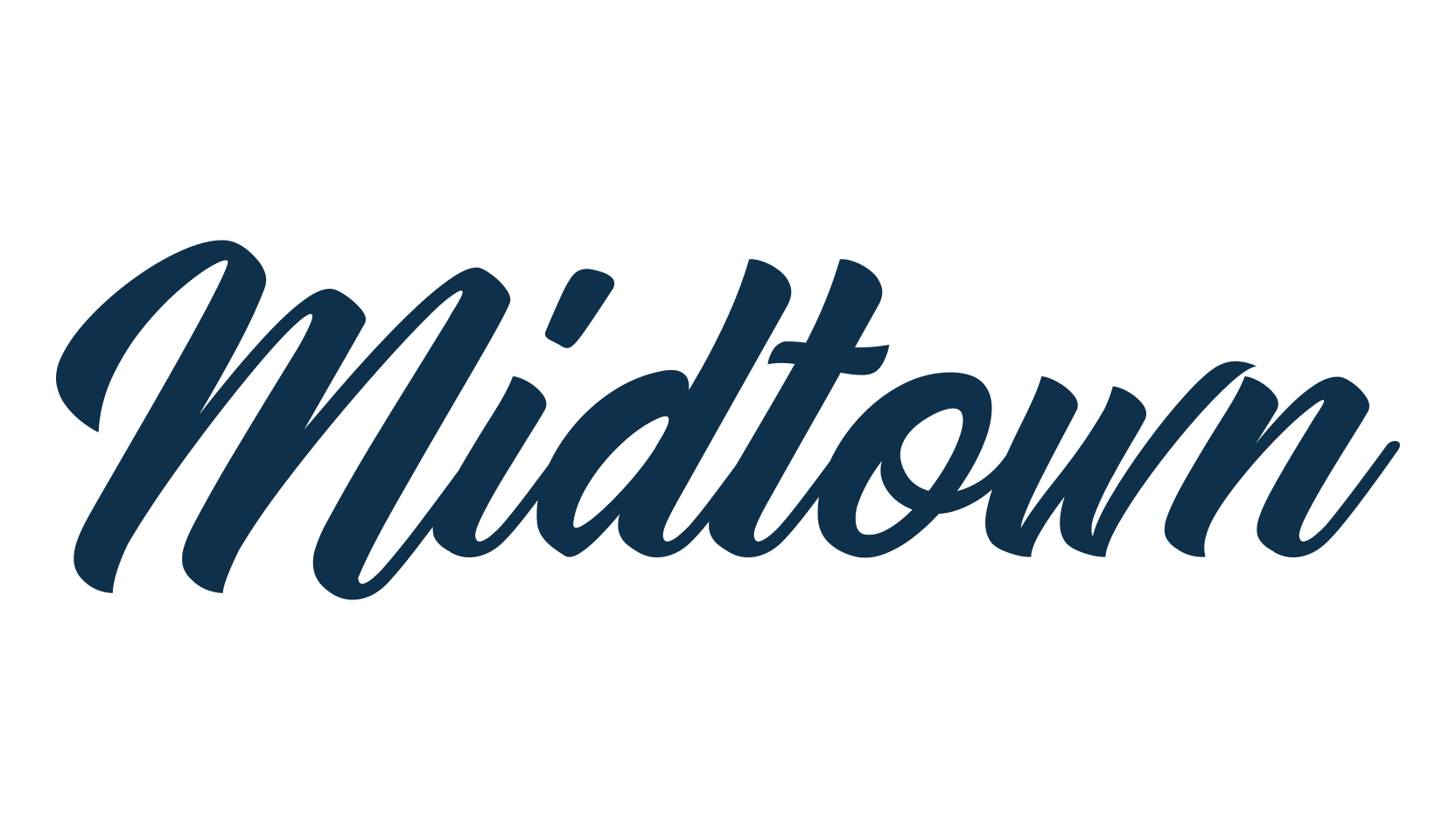 Midtown (midtown), script calligraphy fancy decorative font preview