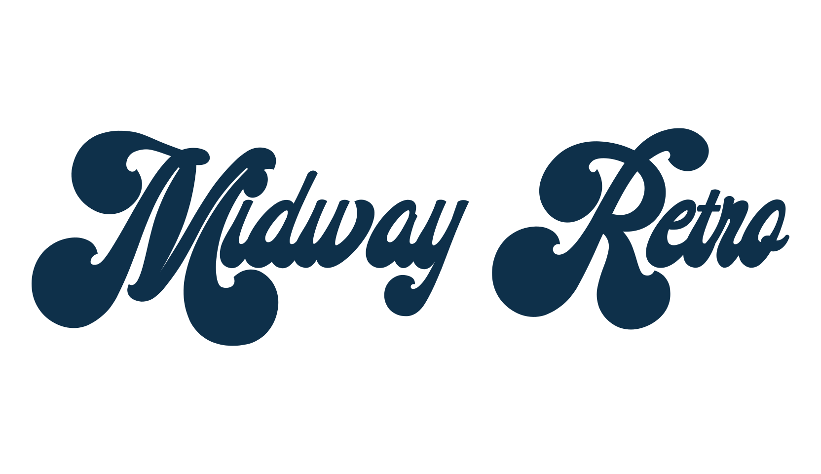 Midway Retro, old school font preview