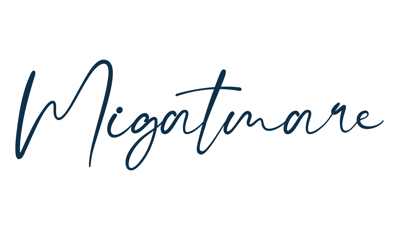 Migatmare, handwriting font preview