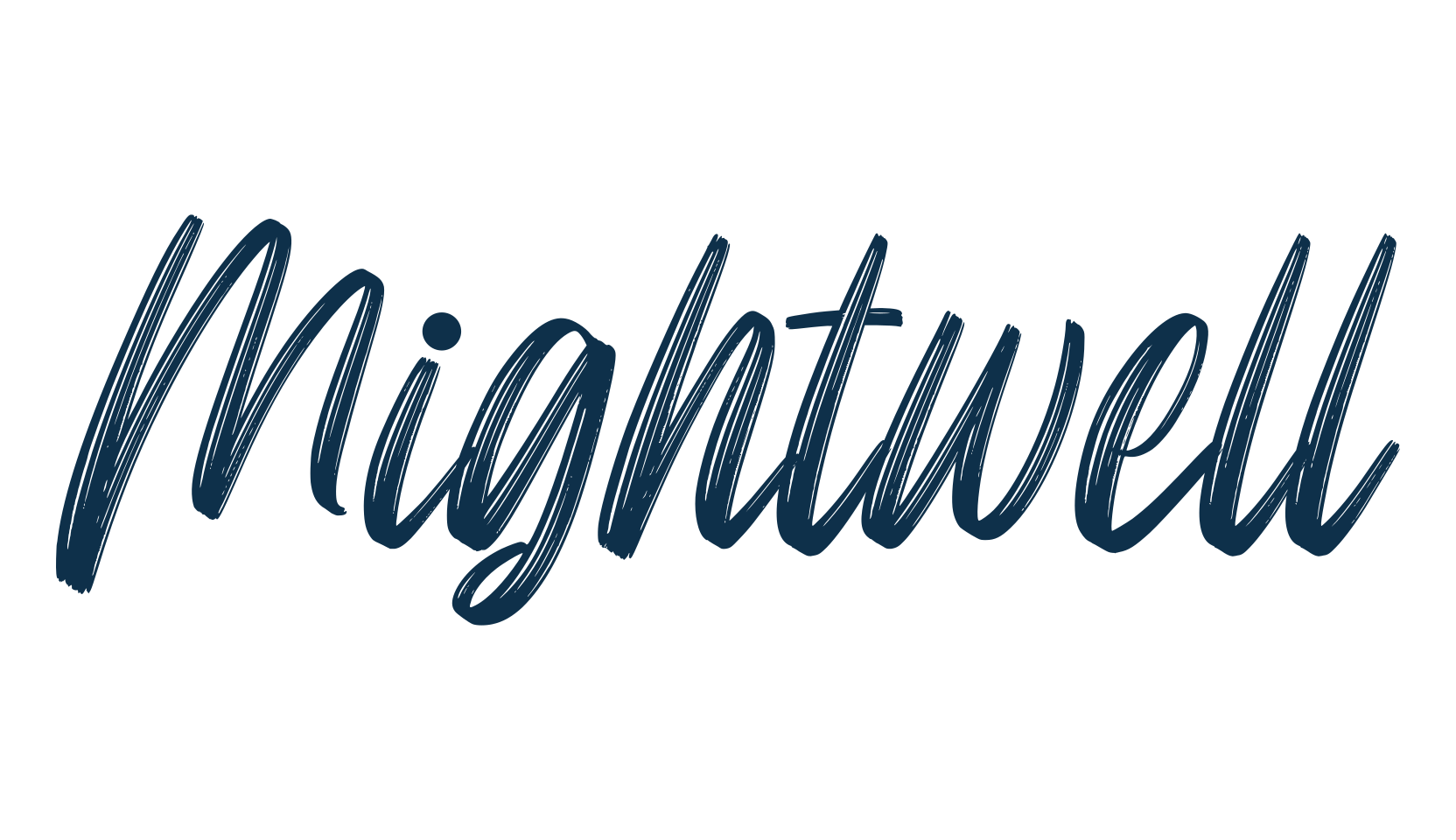 Mightwell, script brush fancy decorative calligraphy font preview