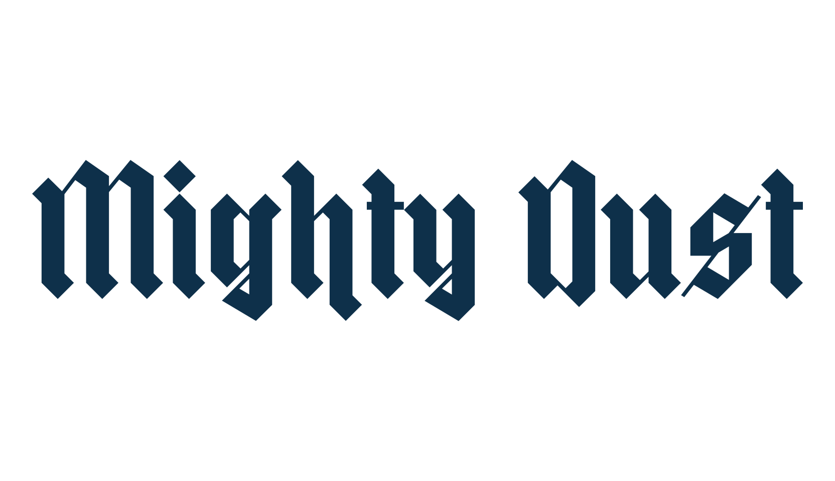 Mighty Dust, gothic modern font preview