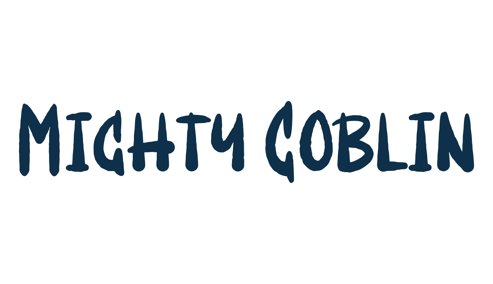 Mighty Goblin, fancy decorative font preview